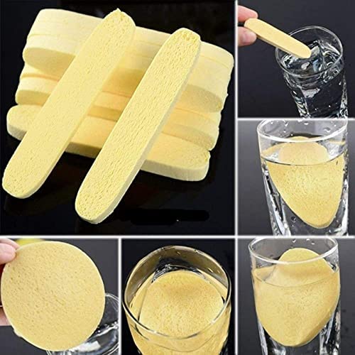MONIKA SELLERS Facial Cleansing Sponge Puff - 2 Pack Soft Exfoliating Face Wash Pads for Deep Cleaning & Makeup Removal - Perfect for Daily Skincare Routine & Travel