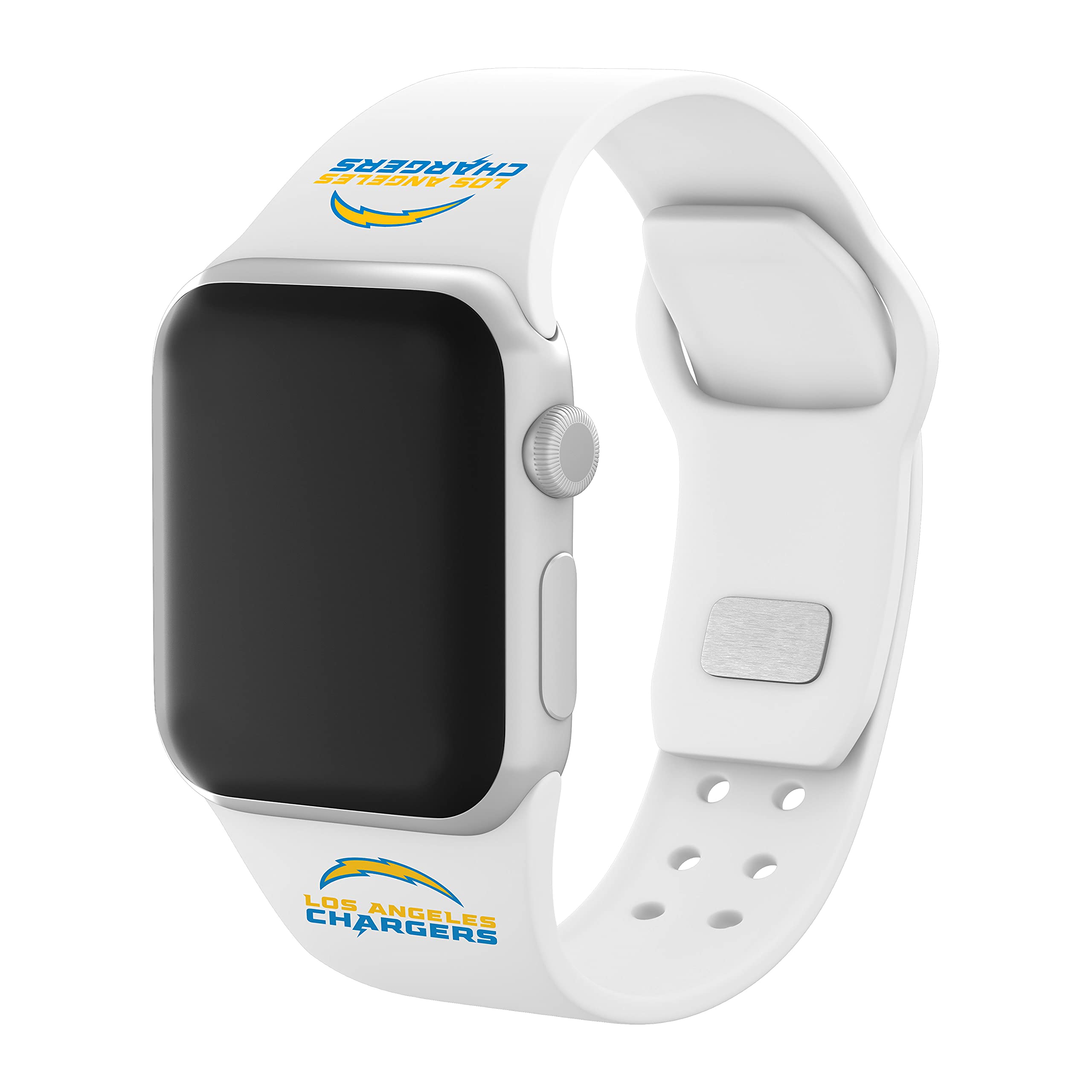 Chargers Silicone Apple Watch Band 38/40/41mm - White for Sports Fans