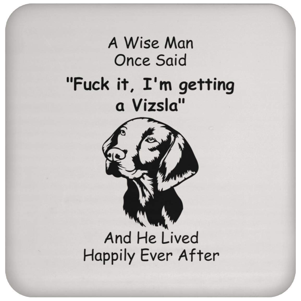 Funny Vizsla Dog Coasters - Unique Christmas Gifts for Men 2022 | Perfect for Beer, Coffee & Home Bar Decor