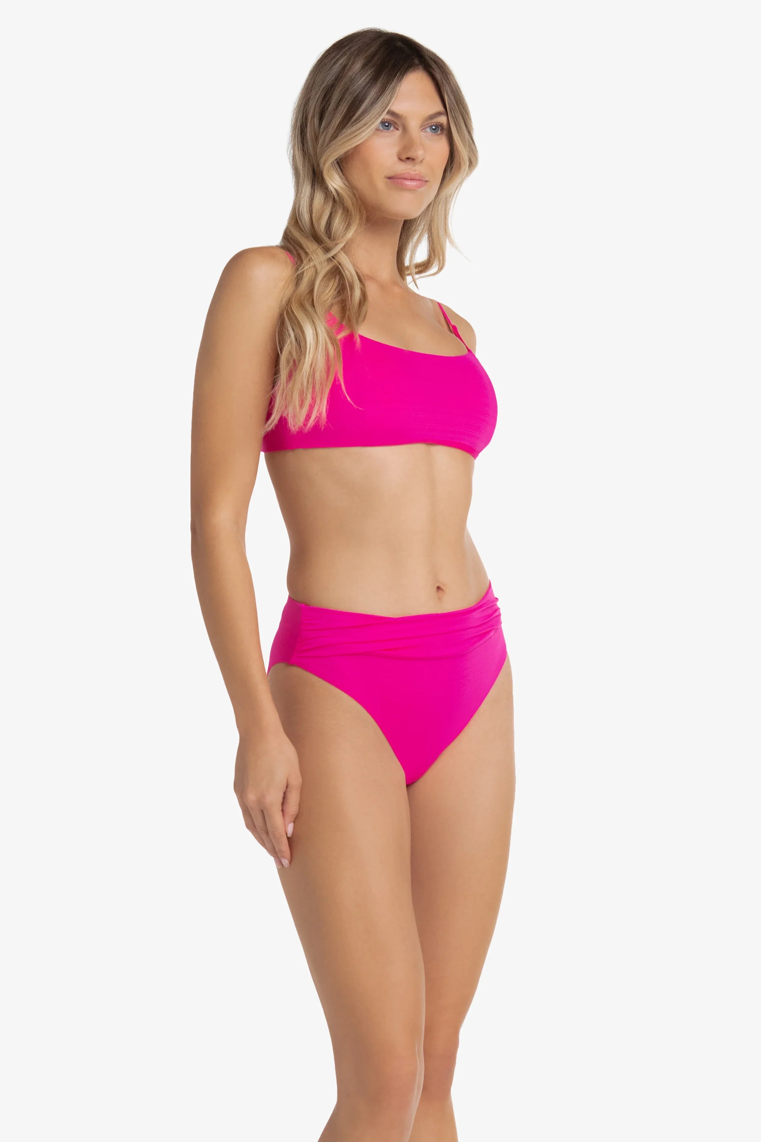 Ballet Bralette for Women - Textured Lotus Pink Sports Bra | Yoga, Dance & Workout Wear