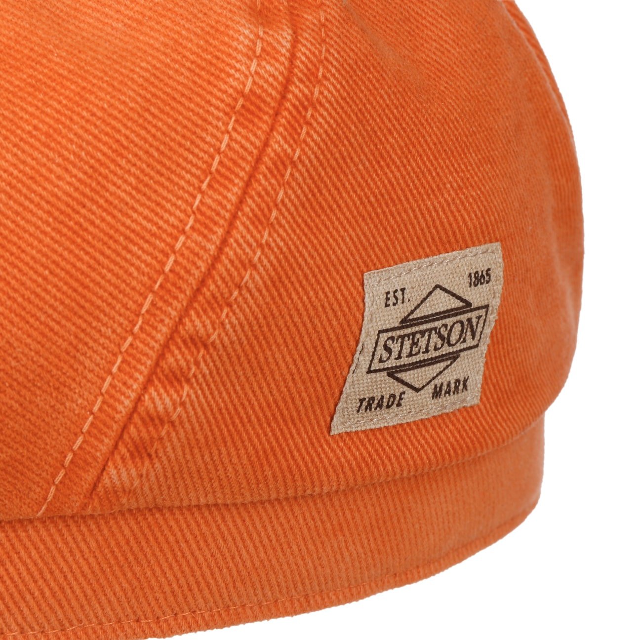 Stetson Soft Cotton 6-Panel Flat Cap for Men - Breathable & Comfortable Summer Hat for Outdoor Activities, Golf, Fishing, and Casual Wear