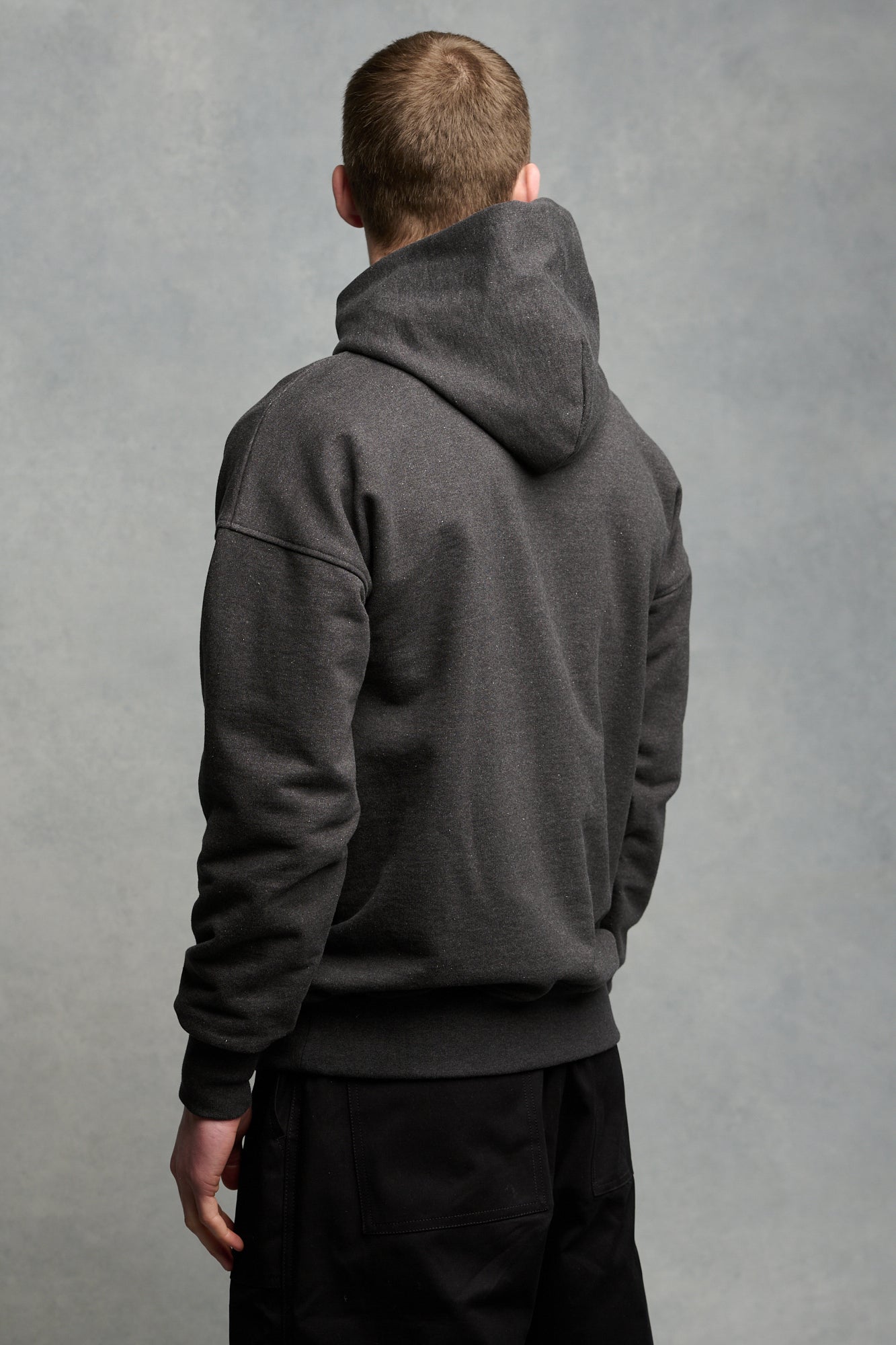Heritage Men's Hooded Sweatshirt - Charcoal Gray Pullover for Casual Wear & Outdoor Activities