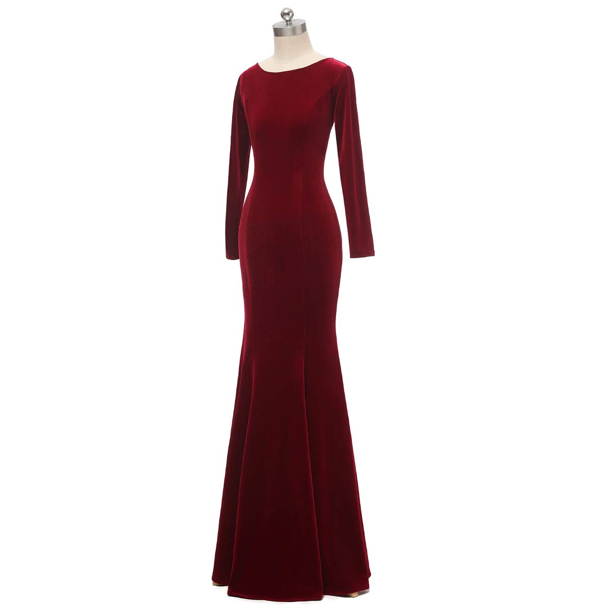 Elegant Women's Velvet Mermaid Prom Dress Long Evening Party Gown PD012 - Perfect for Homecoming, Formal Dances, Weddings & Special Occasions