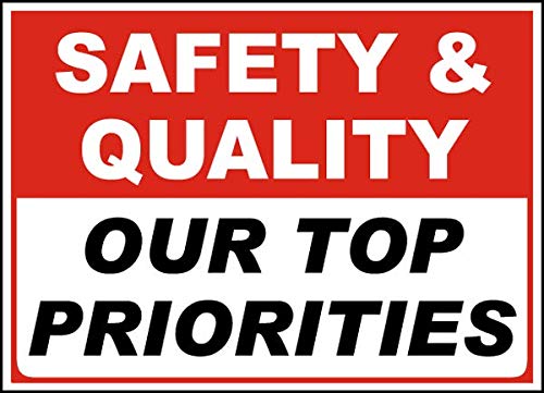 10 Pack Vinyl Safety & Warning Stickers for Warehouse - 10