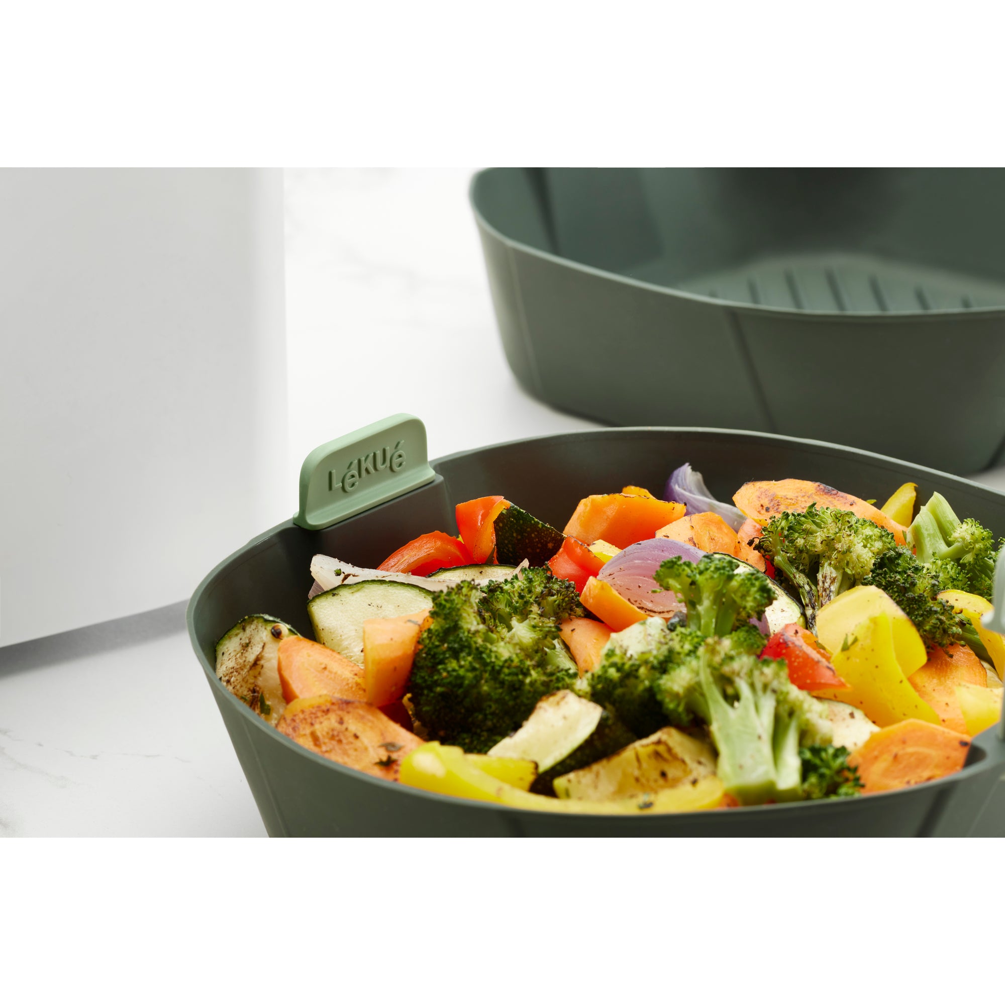 Non-Stick Air Fryer Basket Replacement - Compatible with Most Air Fryer Models - Perfect for Healthy Frying, Roasting & Baking at Home