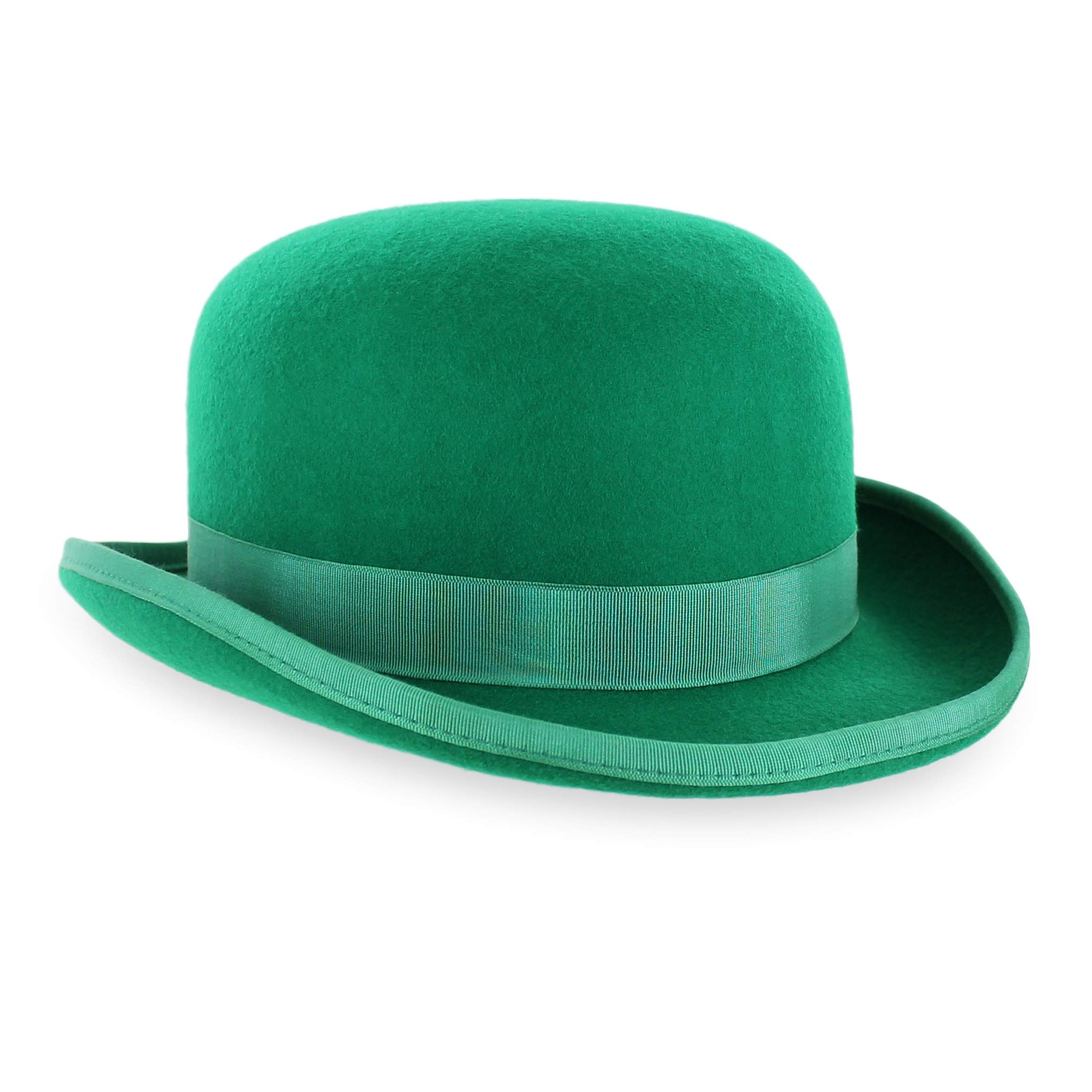 Irish Green Derby Hat with Feather - Stylish for Parties & Events