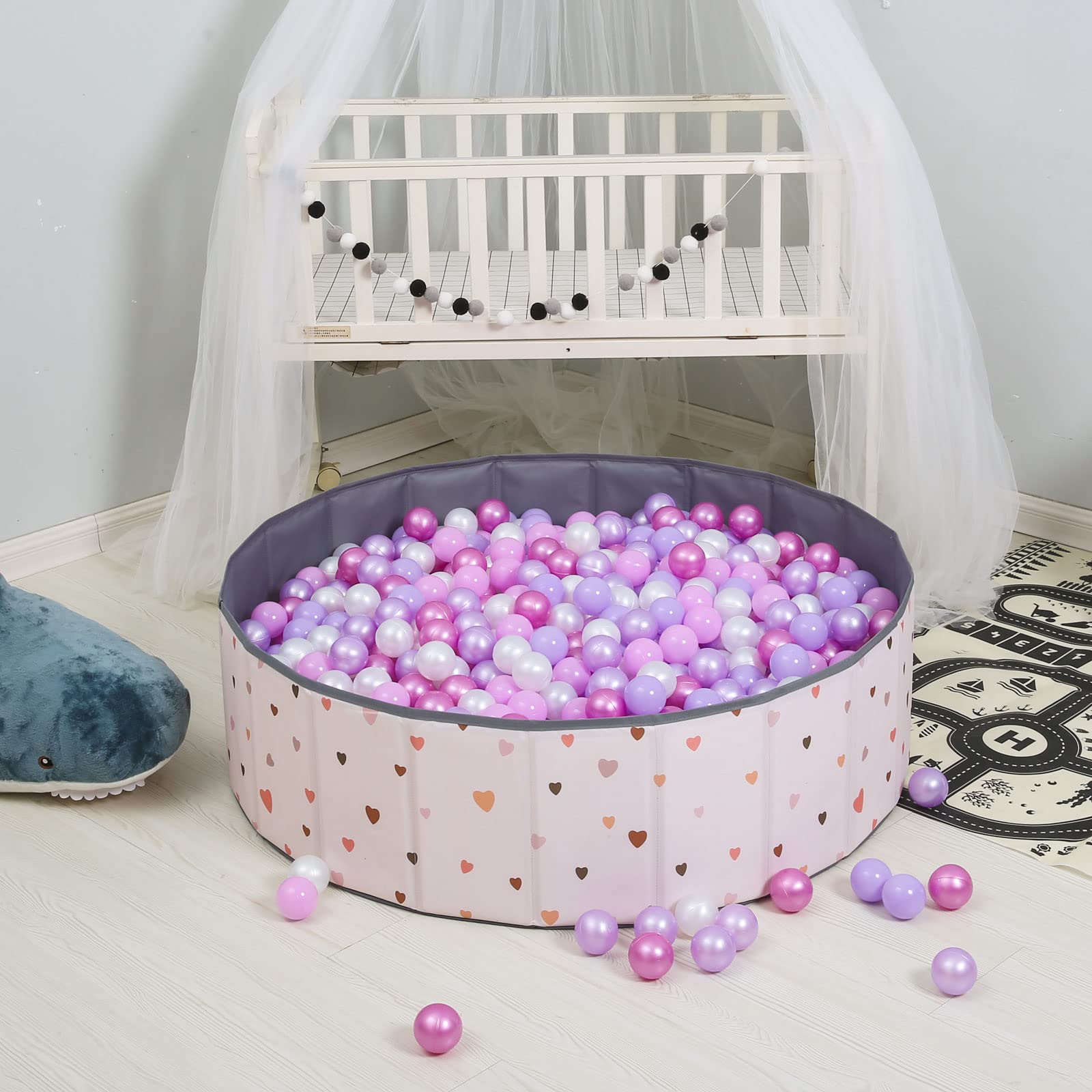 **GOGOSO 50/100/200 Pack Non-Toxic Crush-Proof Plastic Ball Pit Balls for Toddlers – 2.2 Inch Safe Play Balls for Indoor & Outdoor Kids Playpen, Daycare, and Sensory Play**