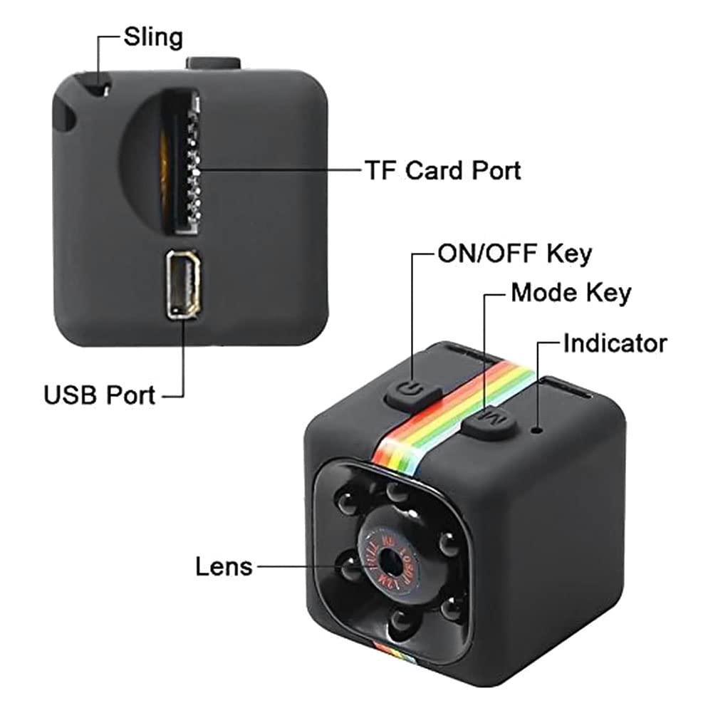 SOFORFREEM Mini Hidden Camera Wireless 1080P HD - Portable Spy Camera with Motion Detection & Loop Recording - Perfect for Home Security, Office Monitoring, and Nanny Cam Use