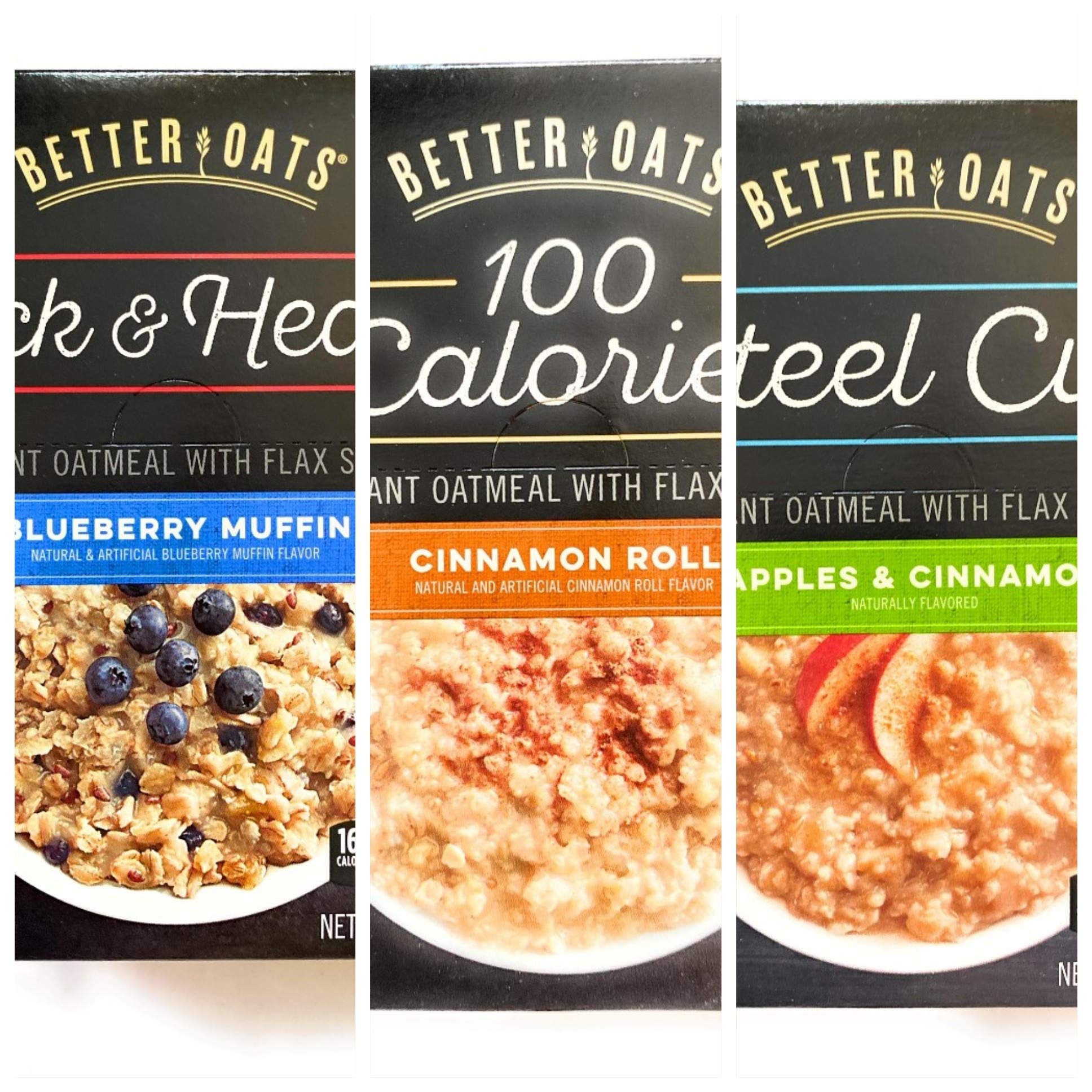 Better Oats Black Box - 100% Natural Steel Cut Oats, Pack of 3 | High Fiber Breakfast Cereal | Quick & Healthy Meal for Busy Mornings, Office Snacks, or Post-Workout Fuel