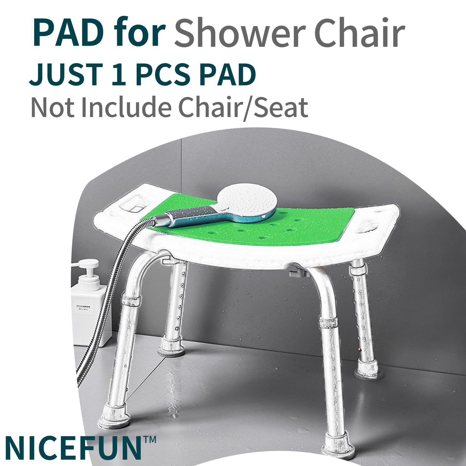 Non-Slip Soft Cushion for Shower Seat - 14