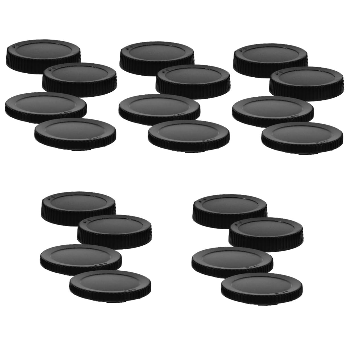 Mikikit 5-Pack Camera Lens Cap Set - Dust Proof Front & Rear Lens Caps Replacement for DSLR, Mirrorless Cameras - Perfect for Travel, Photography & Outdoor Shooting