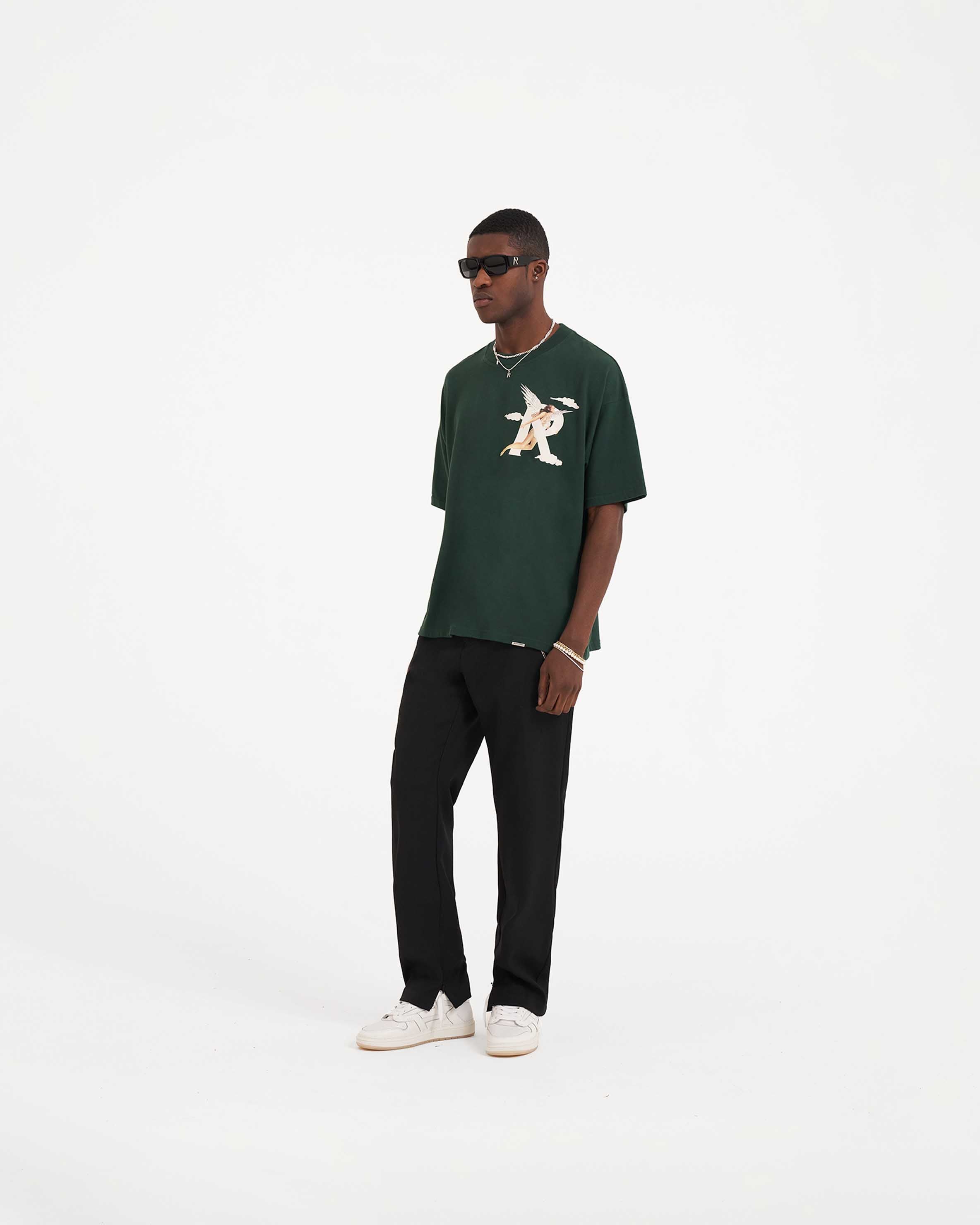 Storms In Heaven T-Shirt for Men - Premium Cotton Racing Green Tee - Casual Wear, Street Style & Everyday Comfort