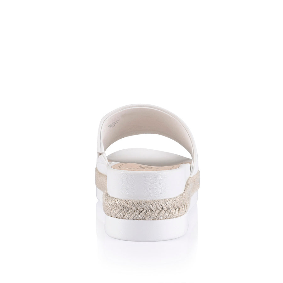 Declan Comfortable Footbed Slides - Soft White Smooth Sandals for Men & Women | Perfect for Beach, Pool, and Indoor Relaxation