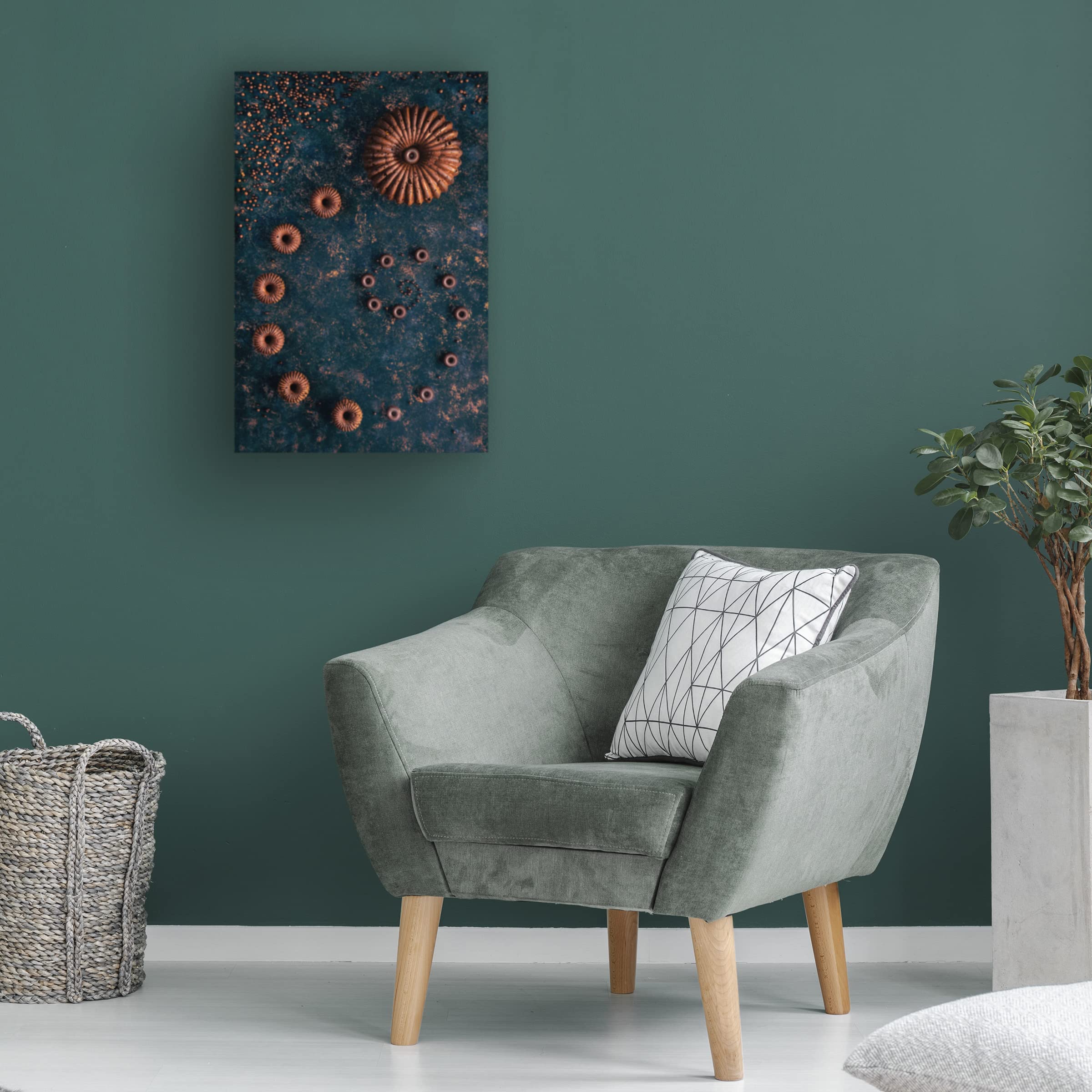 Denisa Vlaicu 'Chocolate Bundt Cake' Canvas Wall Art Print - Premium Home Decor for Kitchen, Dining Room & Coffee Shop Aesthetic