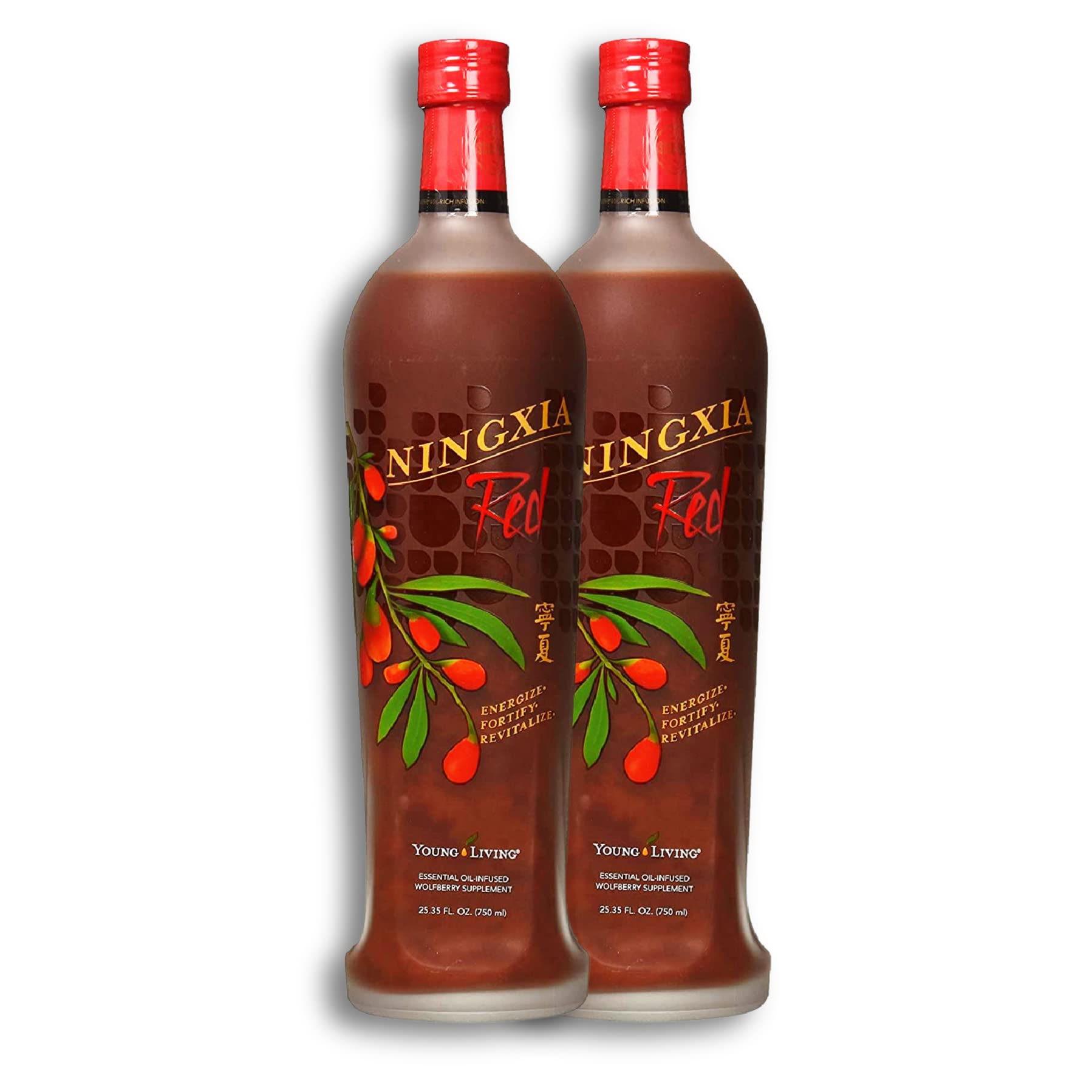 Young Living NingXia Red Antioxidant Drink - 25.35 oz, 2 Pack - Energy & Wellness Support with Wolfberry, Blueberry & Essential Oils | Daily Immune Boost, Post-Workout Recovery & Healthy Lifestyle Supplement
