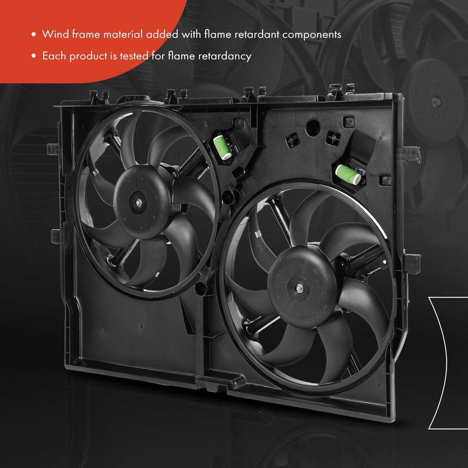 Premium Radiator Cooling Fan Assembly for Ram ProMaster 1500/2500/3500 (2014-2021) - AC Compatible Replacement for #68189000AB - Heavy Duty Cooling Solution for Commercial Vans & Work Trucks
