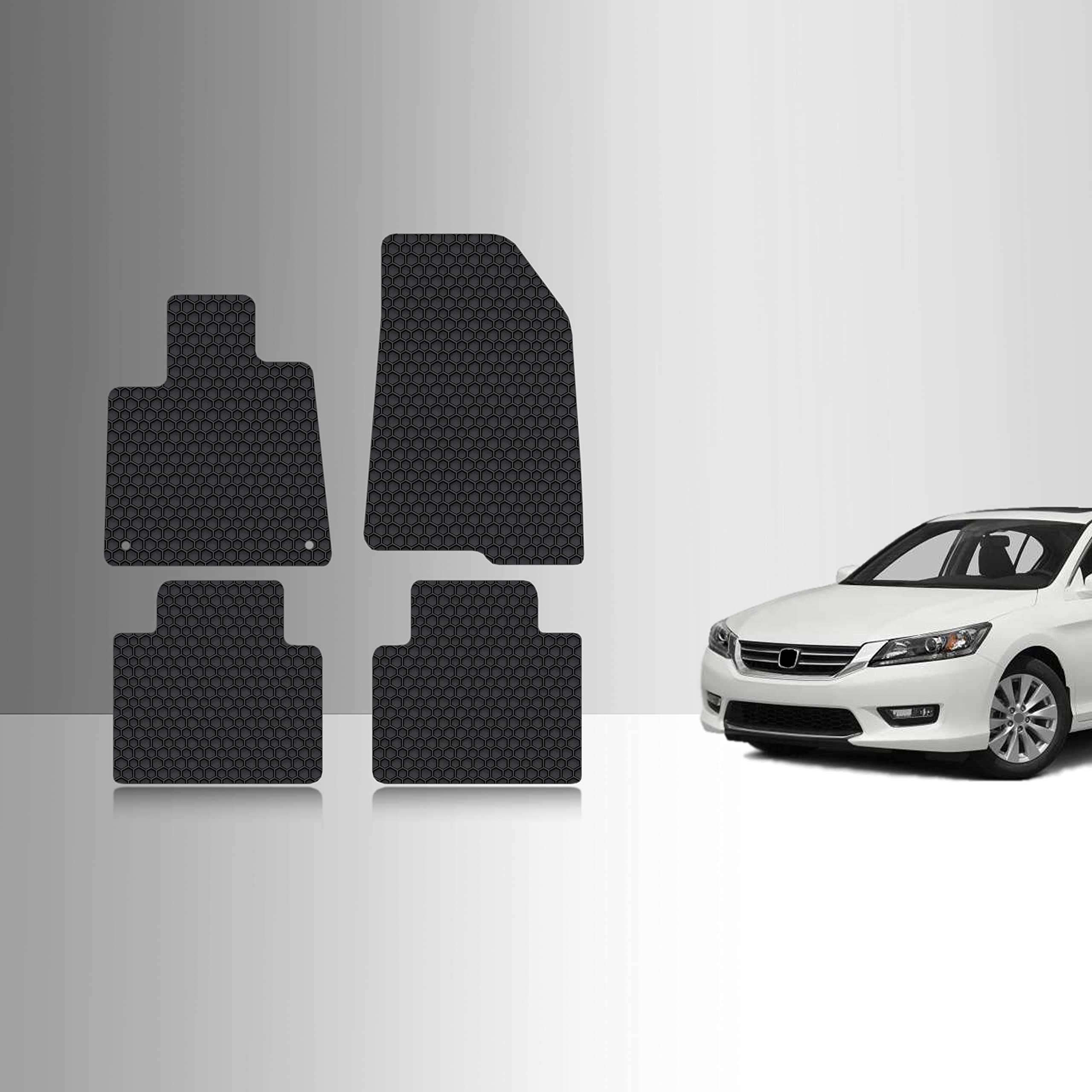 TOUGHPRO Heavy Duty All Weather Floor Mats Set for Honda Accord 2018-2022 (Front & 2nd Row) | Black Rubber Car Mats | Made in USA | Perfect for Daily Commute, Road Trips & Winter Protection