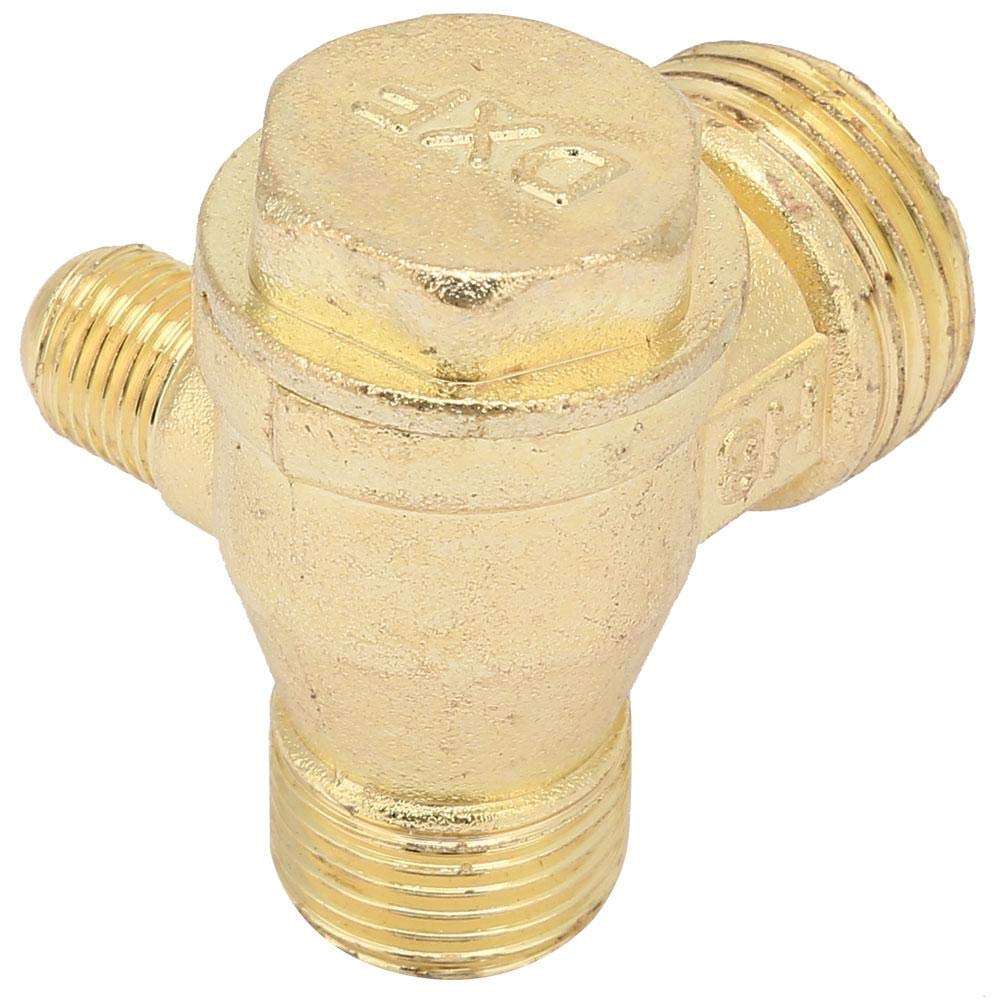 3-Port Brass Air Compressor Check Valve - High-Quality Pneumatic Accessory for Central Pneumatic Air Compressors | Perfect for Air Tools, HVAC Systems & Industrial Applications