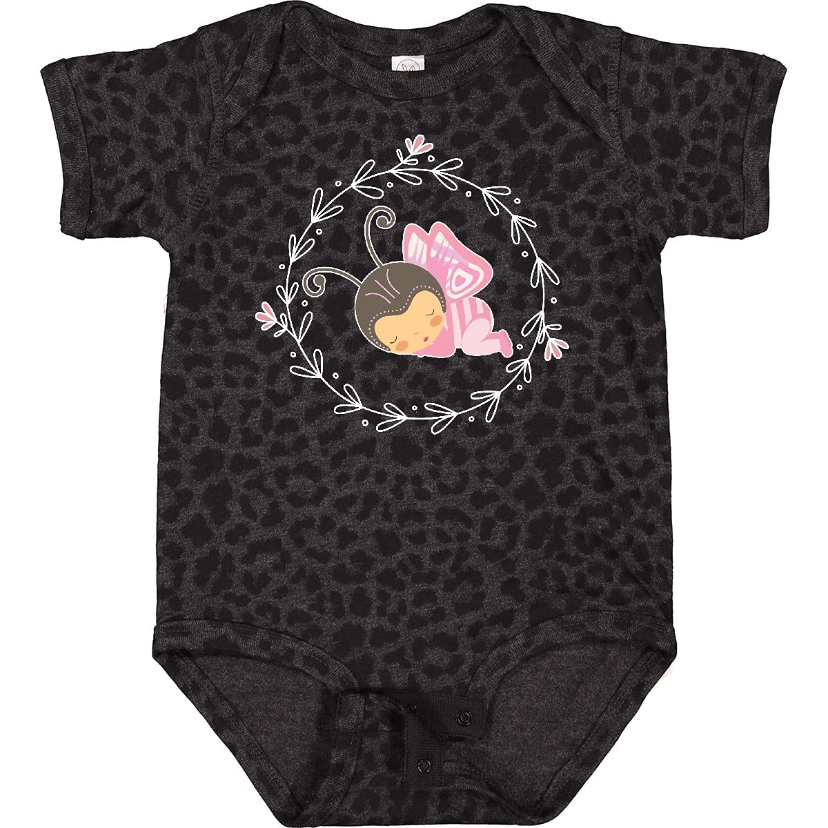 Inktastic Cute Butterfly Baby Bodysuit - Soft Cotton Onesie for Newborn Girls | Perfect for Photoshoots, Playdates & Special Occasions