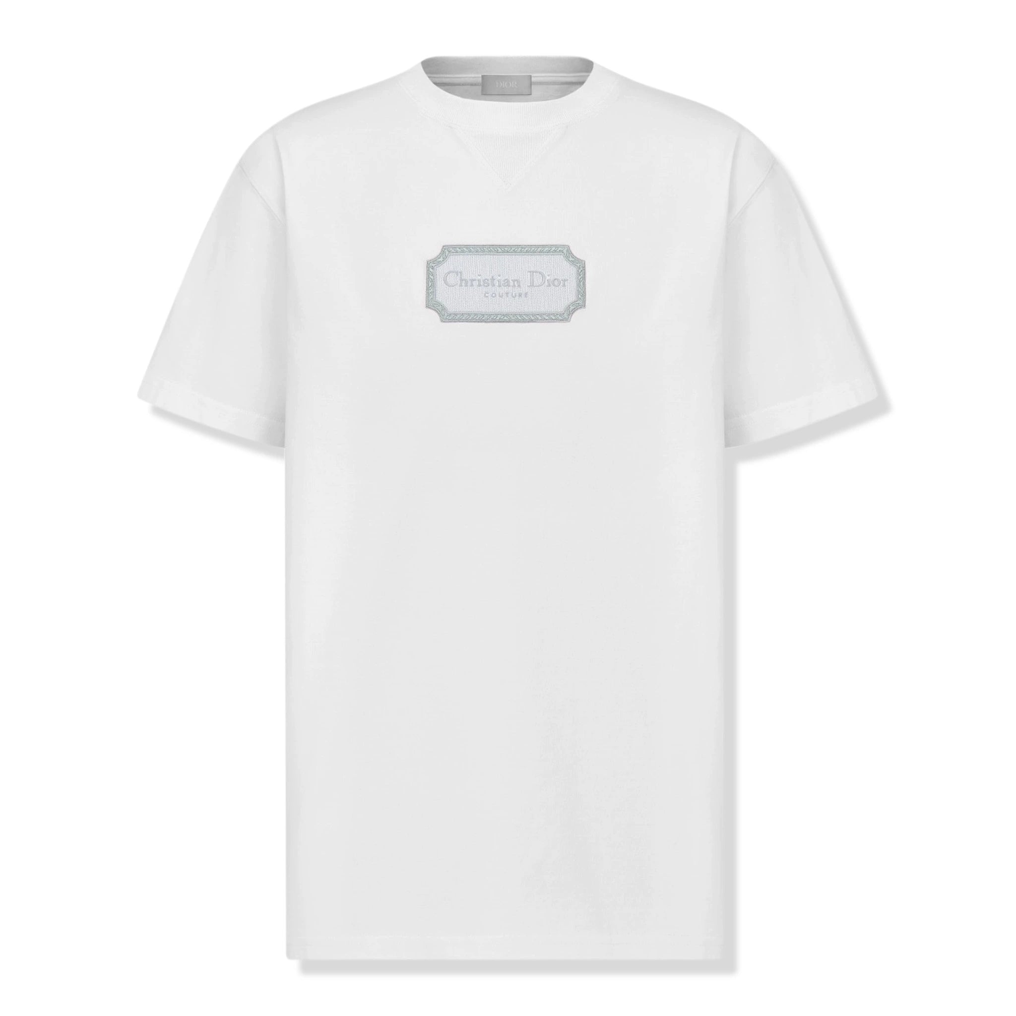 Dior Couture Relaxed Fit Cotton White T-Shirt for Men | Luxury Casual Wear for Everyday & Special Occasions