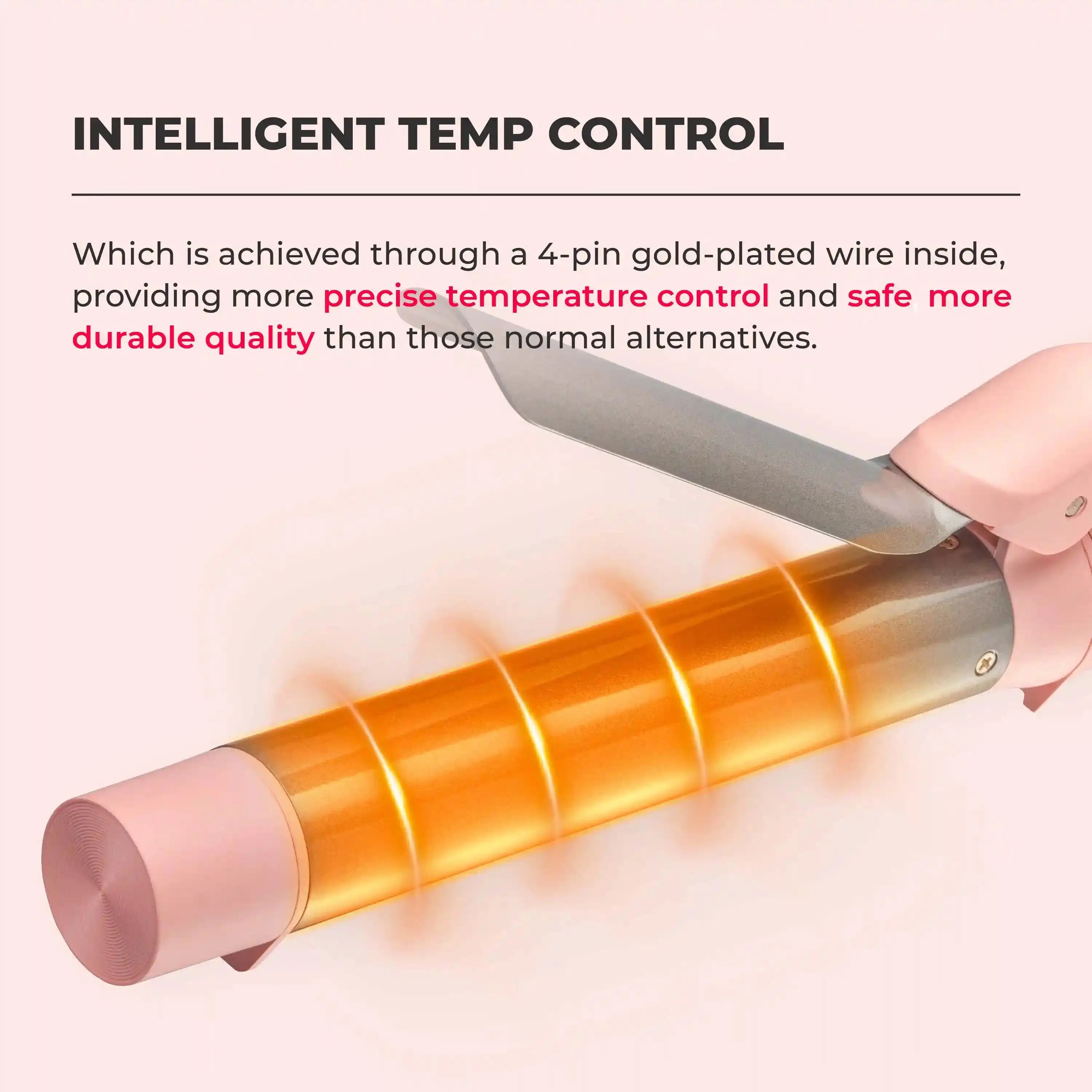 TYMO Cues Pink Hair Straightener Brush - 3-in-1 Ionic Ceramic Flat Iron for Smooth & Shiny Hair | Perfect for Home, Travel & Salon Styling