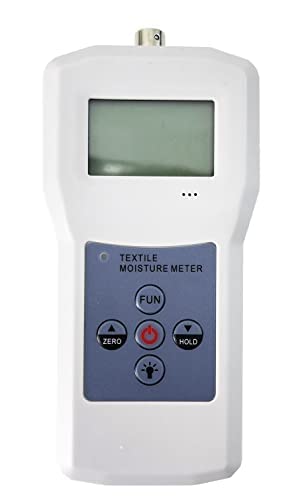 Professional Digital Textile Moisture Meter Tester - Accurate 4-90% Range, 0.1 Resolution, ±0.5% Accuracy for Cotton, Wool, Yarn & Fabric - Ideal for Clothing Manufacturers, Textile Labs & Quality Control