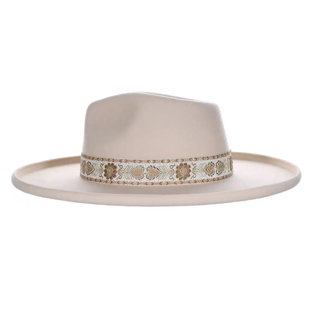 Biltmore Darlin Wide Brim Wool Felt Fedora Hat for Women - Stylish Sun Protection & Outdoor Fashion Accessory for Summer, Beach, and Travel