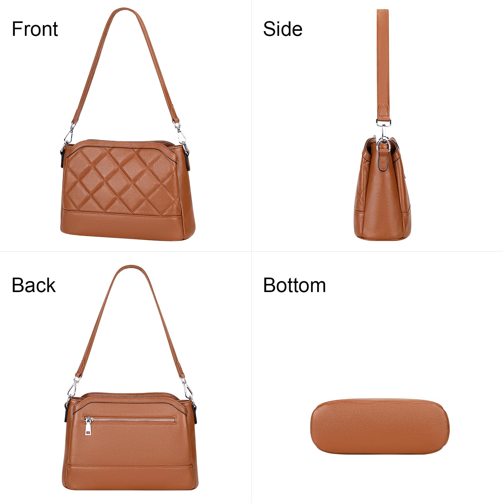 Stylish Over Earth Leather Crossbody Bags for Women - Fashionable Shoulder Purses & Ladies Handbags - Perfect for Work, Travel & Everyday Use