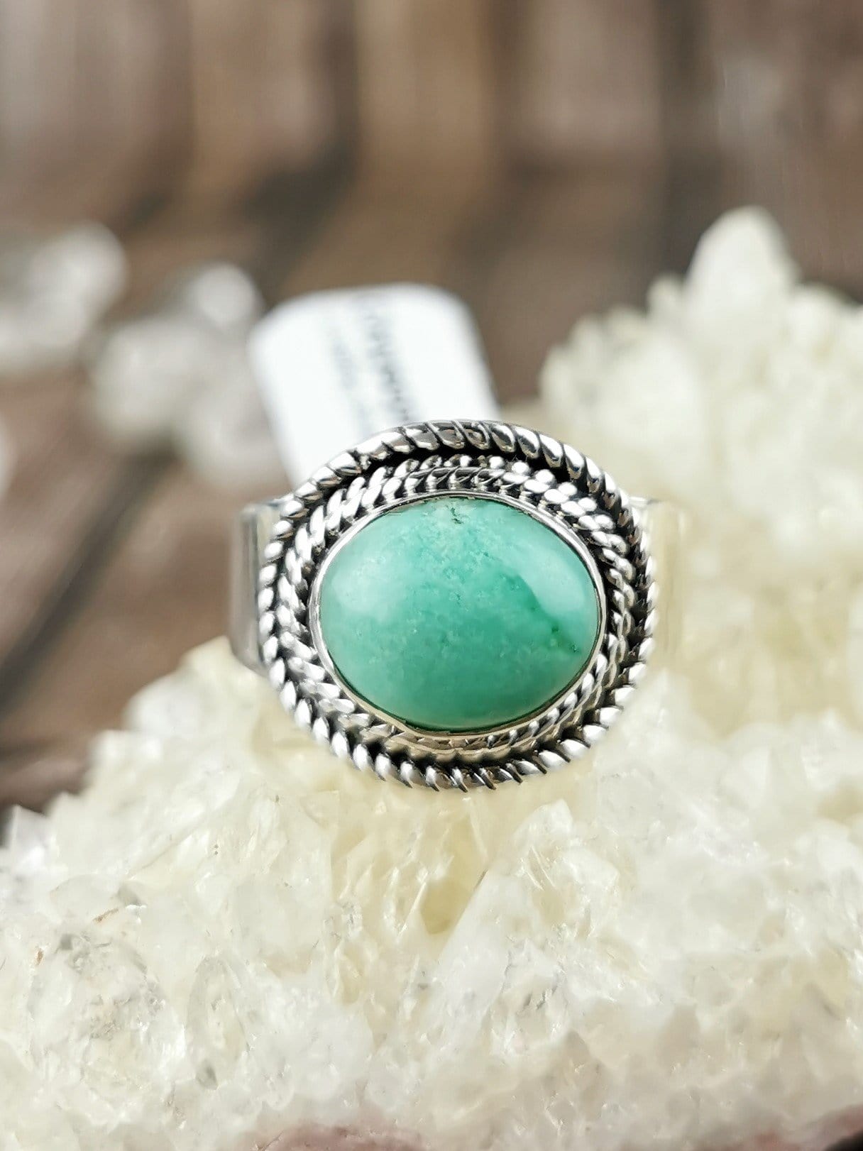 Natural Chrysoprase Gemstone Ring - Elegant Horizontal Oval Cut for Women | Perfect for Everyday Wear, Gift Giving & Special Occasions