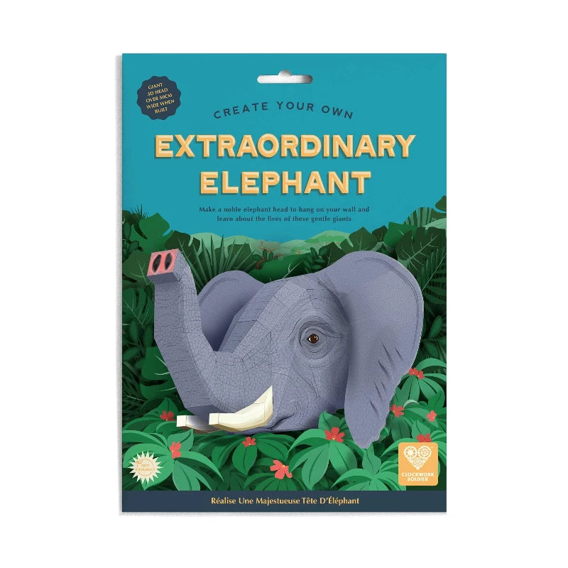 Create Your Own Extraordinary Elephant - DIY Handmade Elephant Craft Kit for Kids & Adults - Perfect for Birthday Gifts, Classroom Activities & Home Decor
