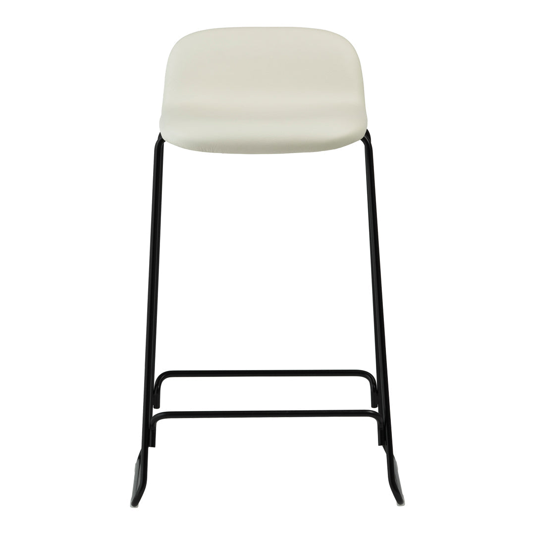 Just Counter Stool with Back - Fully Upholstered Bar Stool for Kitchen Island, Breakfast Nook & Home Bar | Comfortable & Stylish Seating Solution