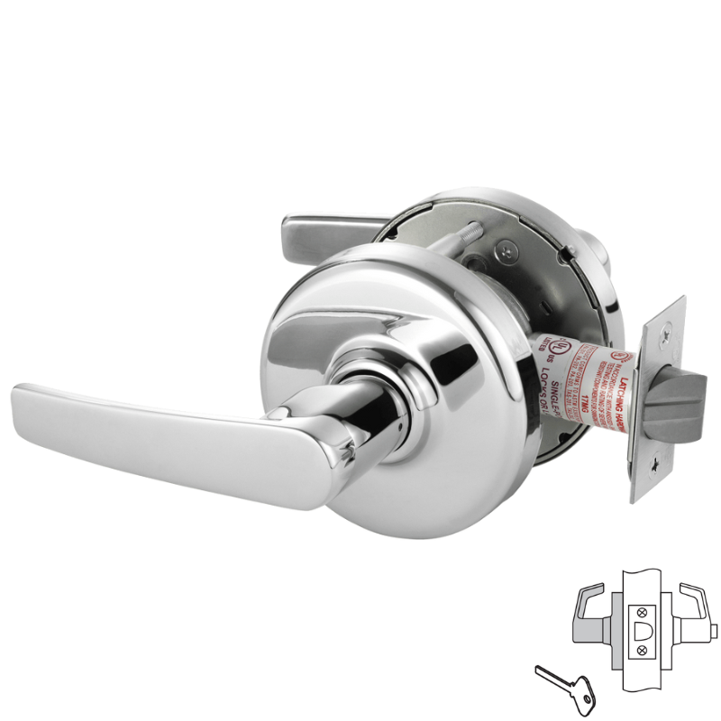 Corbin Russwin CLX3320 AZD Cylindrical Privacy Lock - Non Keyed Interior Door Lock for Bedrooms & Bathrooms