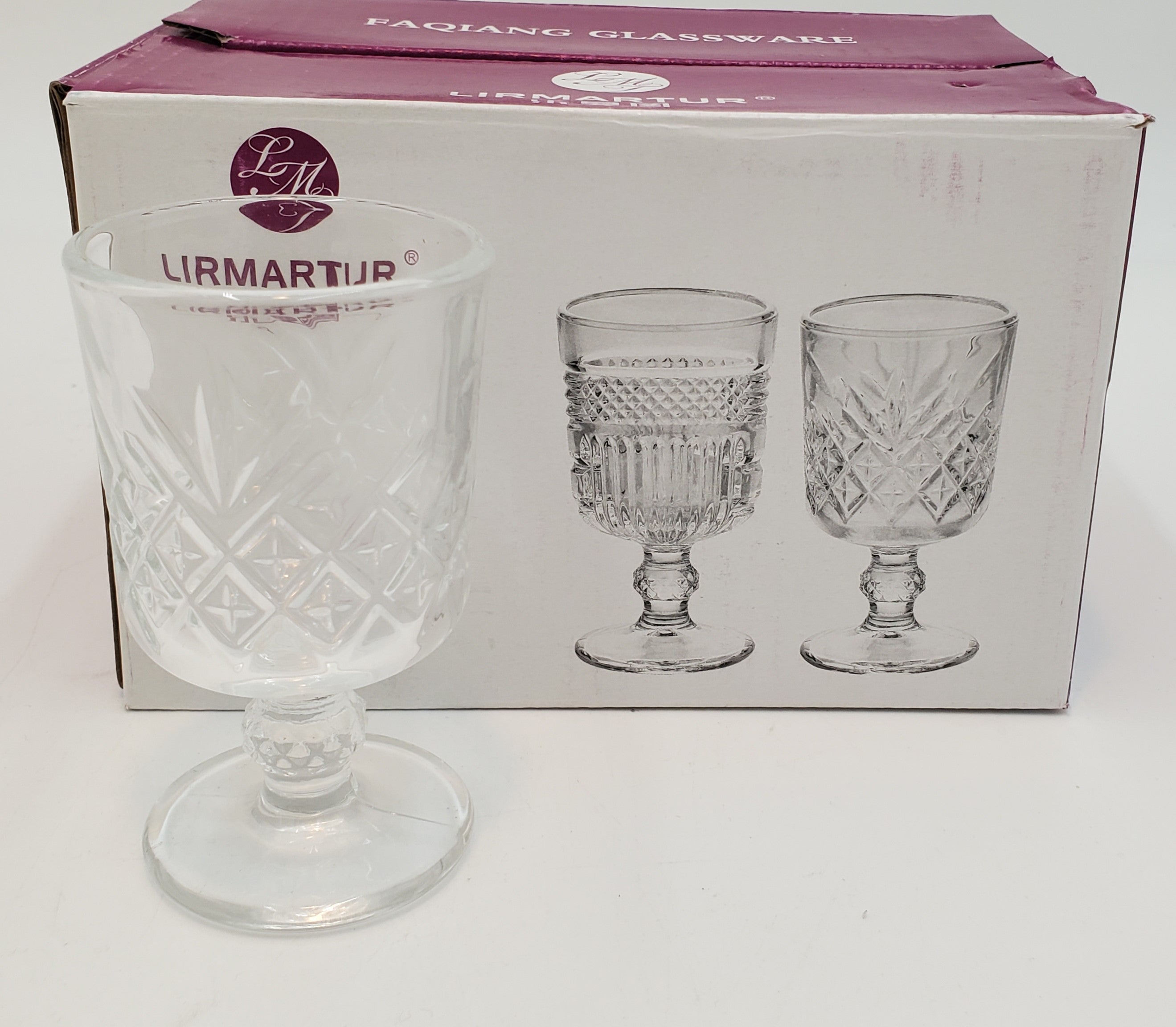 6-Piece Set of 2 oz Footed Shot Glasses - Perfect for Cocktails, Parties, and Home Bar Decor