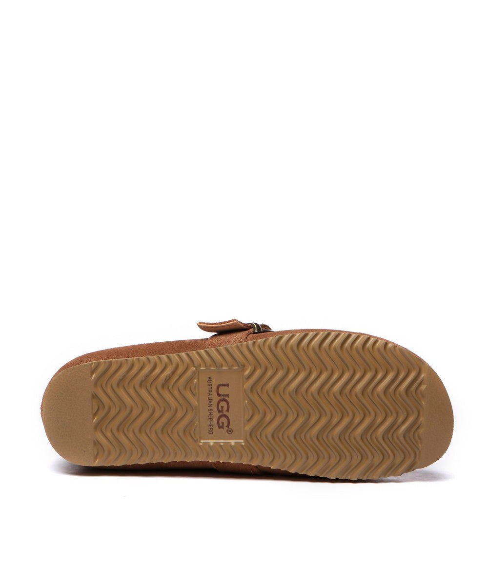 Women's UGG Monica Loafers - Comfortable Suede Slip-On Shoes with Sheepskin Lining for Casual Wear, Office & Travel
