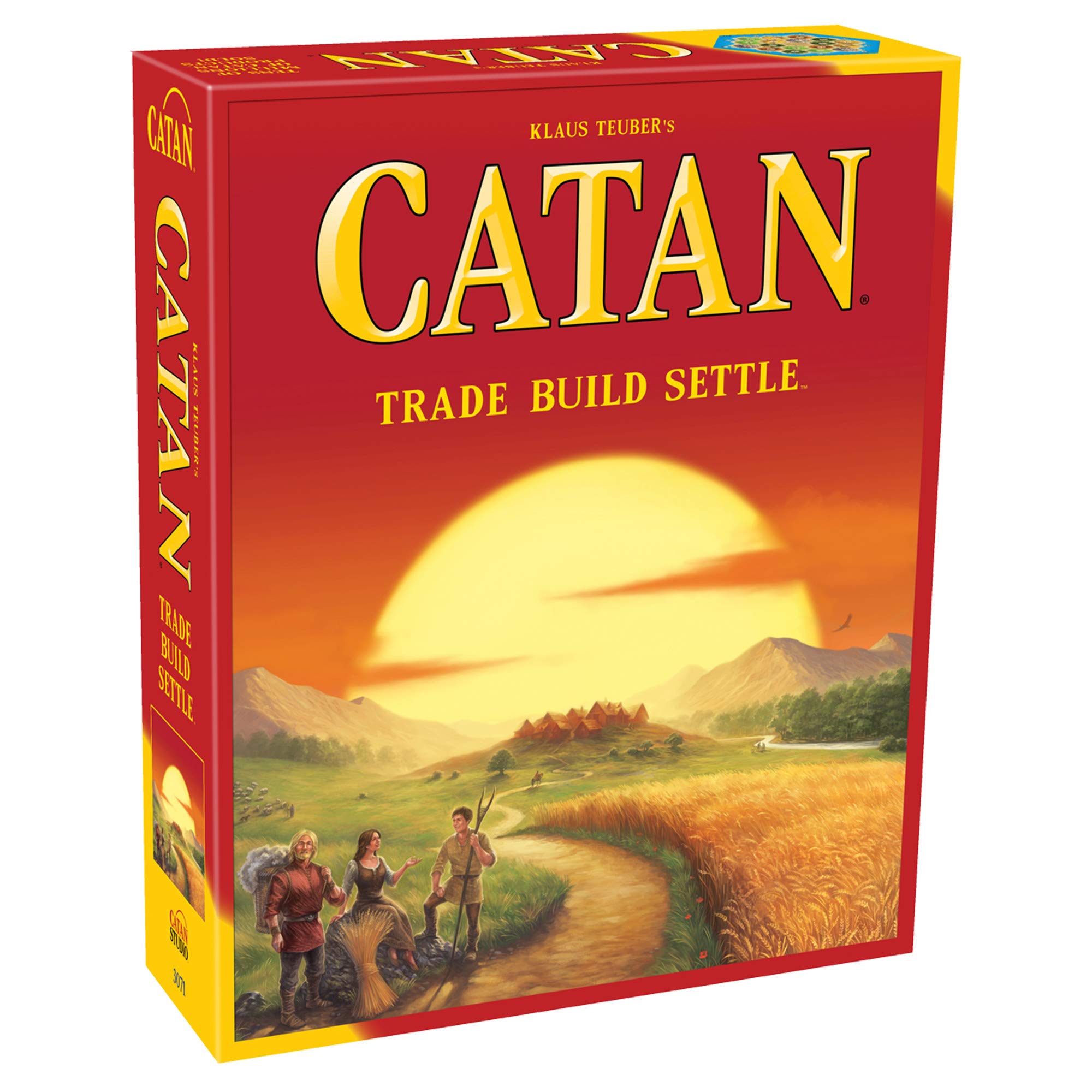 Catan Board Game (Base Game) - Family & Adult Strategy Board Game for 3-4 Players Ages 10+ | 60 Min Playtime | Perfect for Family Game Nights & Strategy Game Enthusiasts | Adventure Board Game by Catan Studio