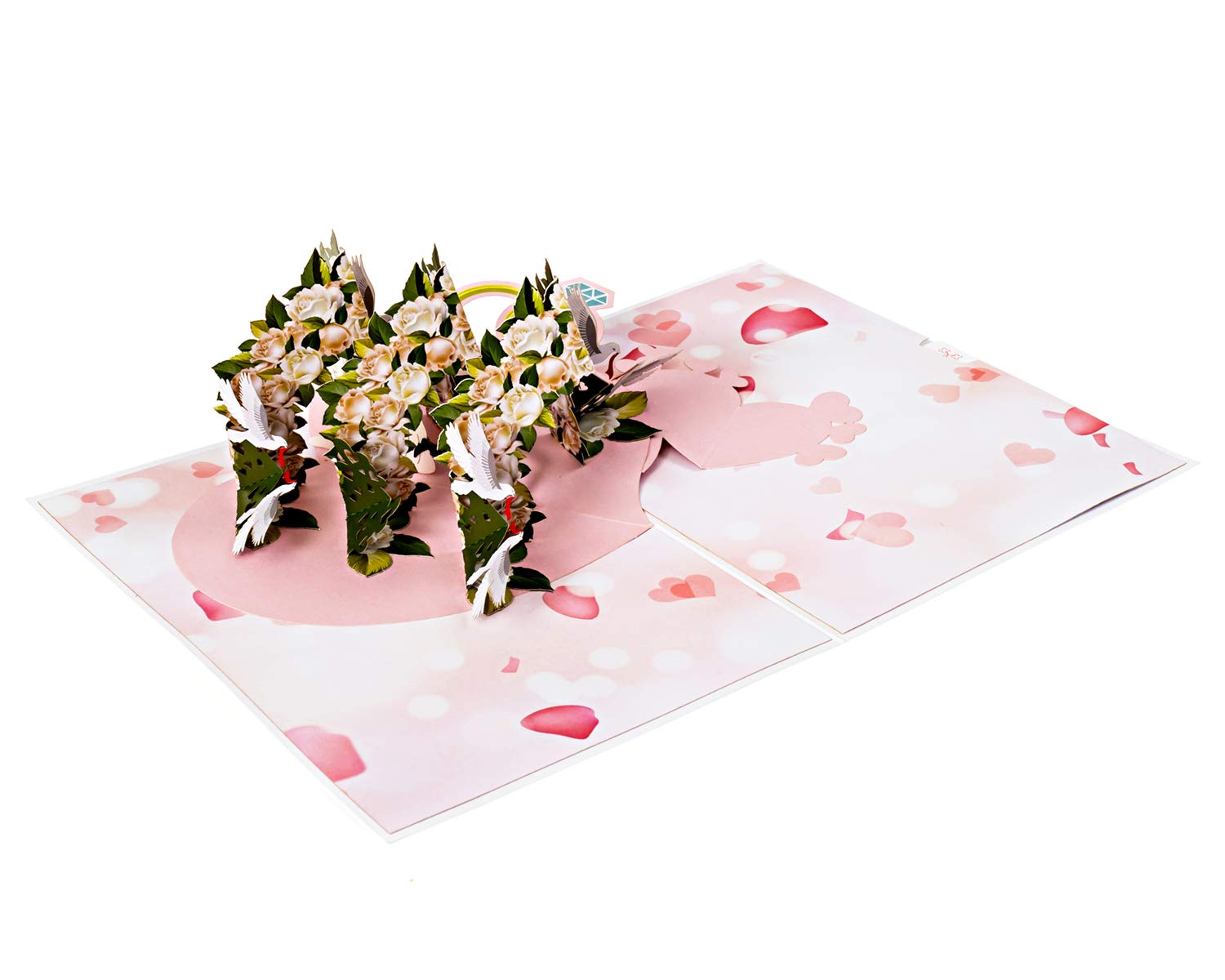 Wedding Pop Up Cards - 'Wedding Gate' 3D Greeting Card for Anniversaries, Engagements & Valentine's Day | Perfect for Couples, Bridal Showers & Romantic Celebrations