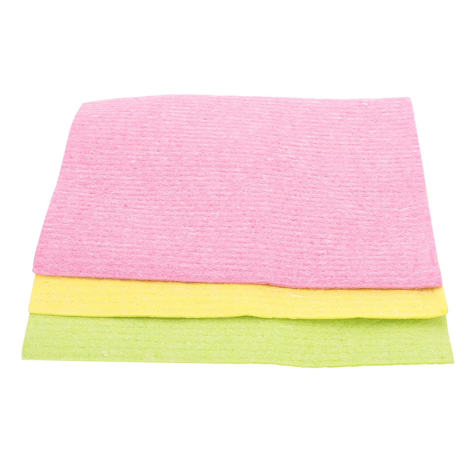 Hemoton 3-Pack Reusable Cotton Dish Cloths - Super Absorbent Kitchen Towels, Cleaning Rags & Washcloths for Dishes, Bathroom, Dusting & Household Cleaning | Eco-Friendly Wood Pulp Cotton Towels for Daily Use