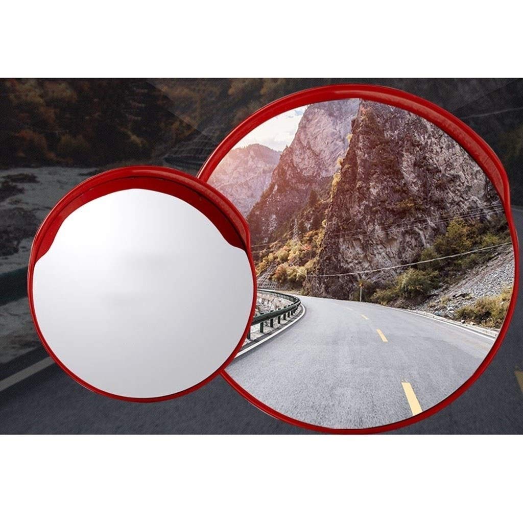 Wide Angle Convex Safety Mirror - 120cm Durable PC Lens for Parking Lots, Warehouses & Supermarkets - Outdoor Traffic & Blind Spot Visibility