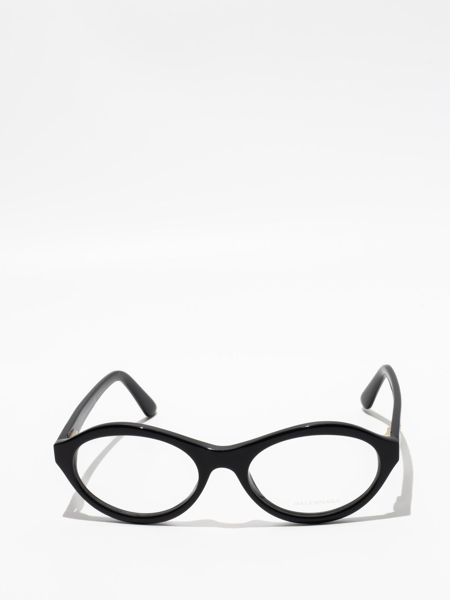 BALENCIAGA BA5086 001 Black Oval Eyeglasses - Stylish Designer Sunglasses for Women & Men, Perfect for Fashion, Outdoor & Daily Wear