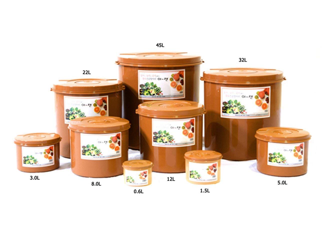 Premium Kimchi & Sauerkraut Fermentation Container with Inner Vacuum Lid - 1.3 Gallon (5L) Probiotic Fermenting Jar for Homemade Pickles, Vegetables & Healthy Gut Foods - Perfect for Kitchen, Meal Prep & DIY Fermentation Projects