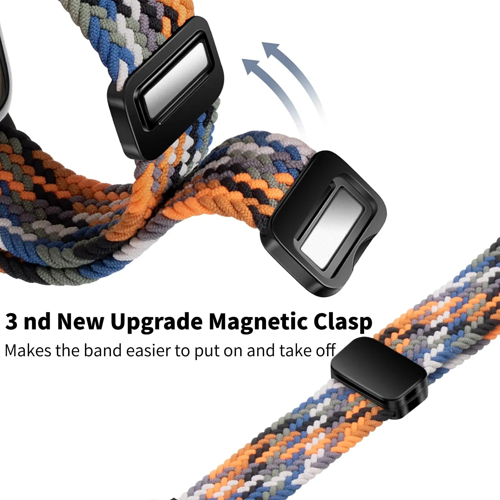 Braided Magnetic Loop Strap for Samsung Galaxy Watch Ultra - Durable & Adjustable Band for Active Lifestyle, Workouts & Everyday Wear