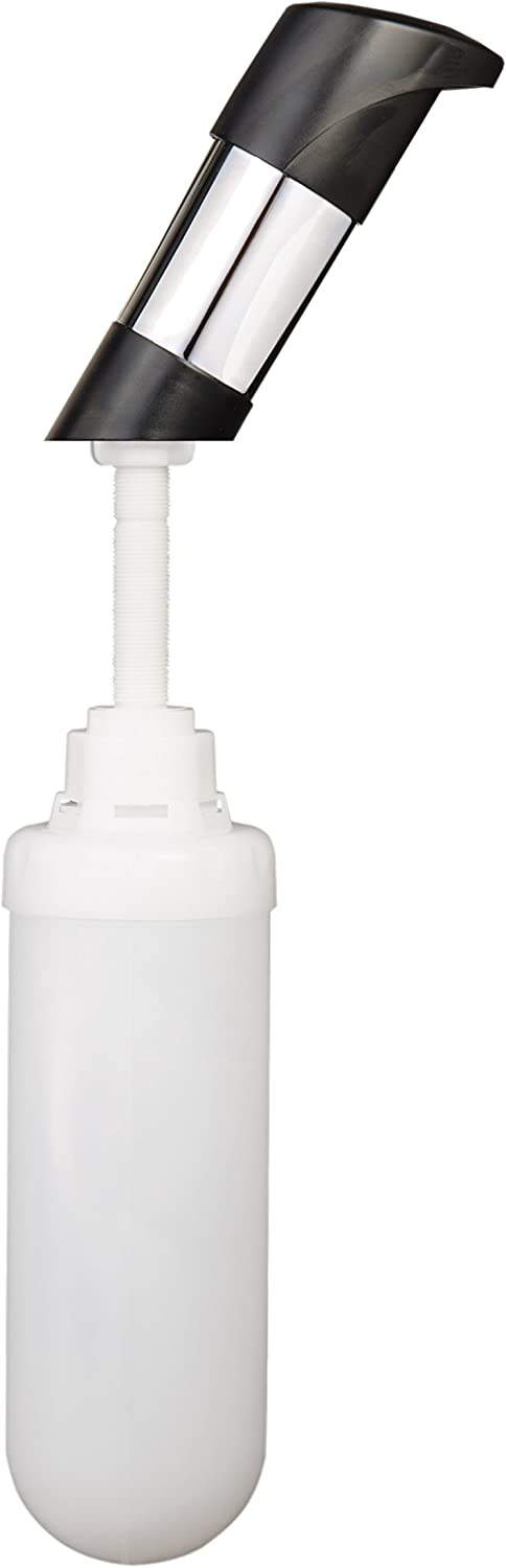 EZ Black Counter Mount Foam Soap Dispenser - Hands-Free Automatic Touchless Soap Dispenser for Kitchen, Bathroom, Office | Easy Installation, Sleek Design, Hygienic Solution for Home & Commercial Use