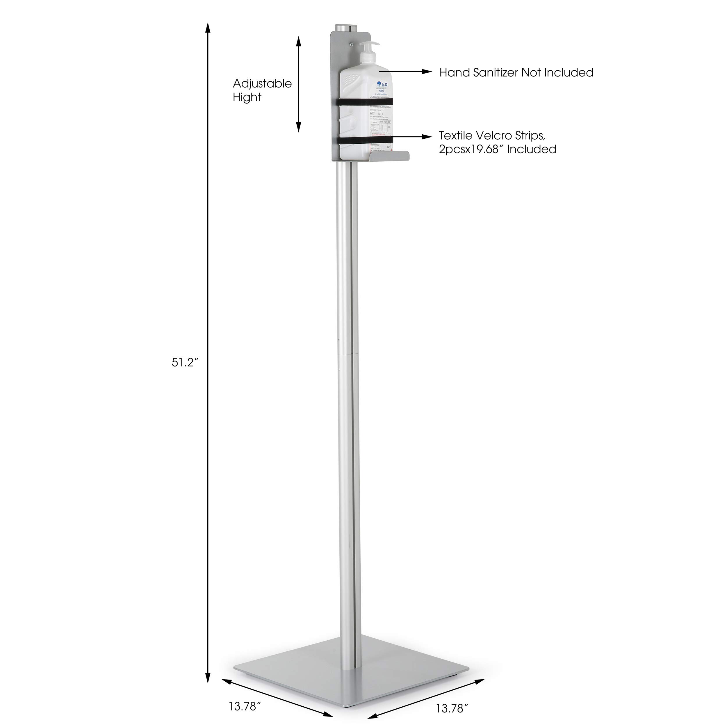Universal Floor Stand Holder for Liquid Soap, Hand Sanitizer, Face Masks & Disposable Gloves - Perfect for Hospitals, Offices & Public Spaces