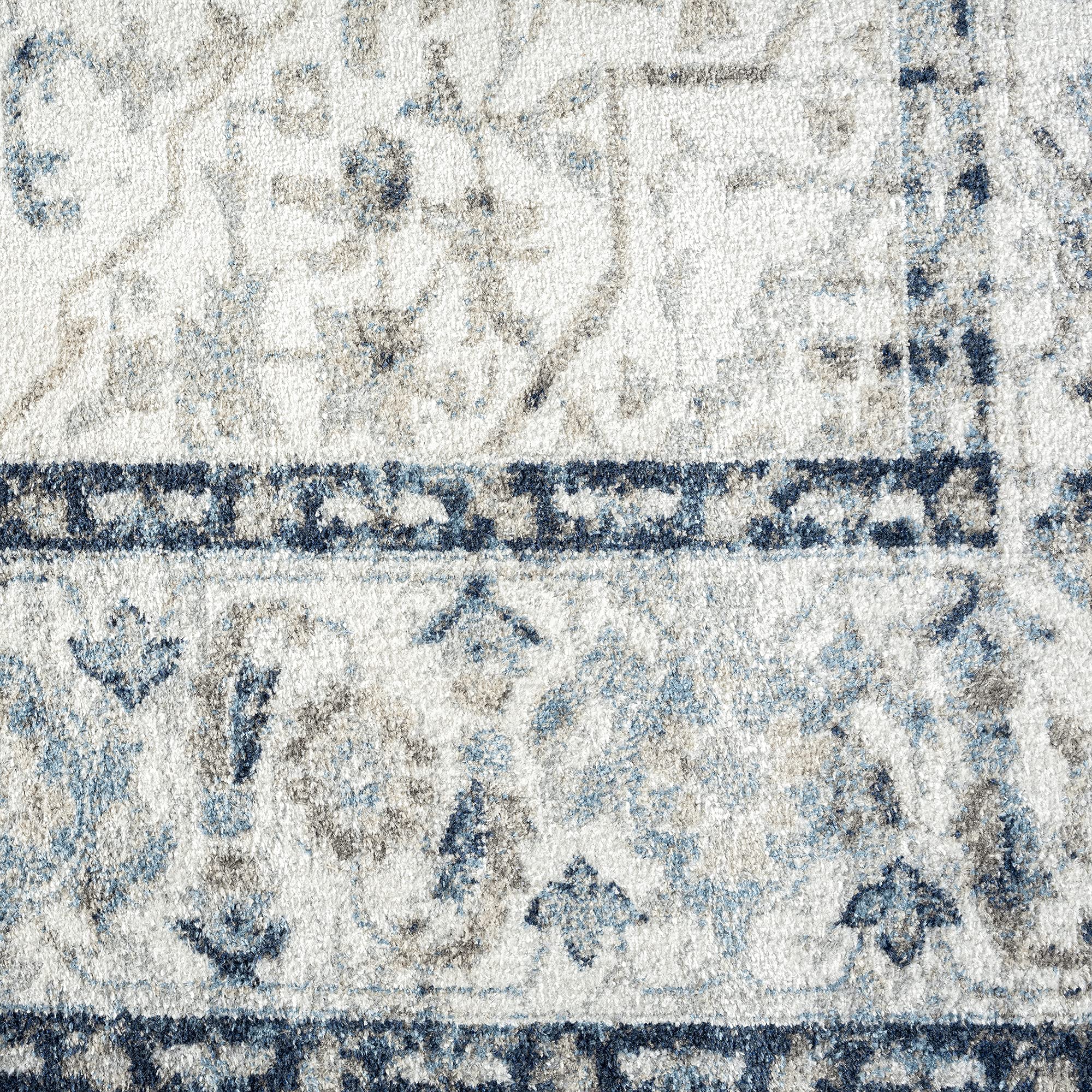 Tayse Adrienne Traditional 5x7 Area Rug - Soft Cream Living Room, Dining Room, Bedroom Rug - Perfect for Home Decor, Office & High Traffic Areas