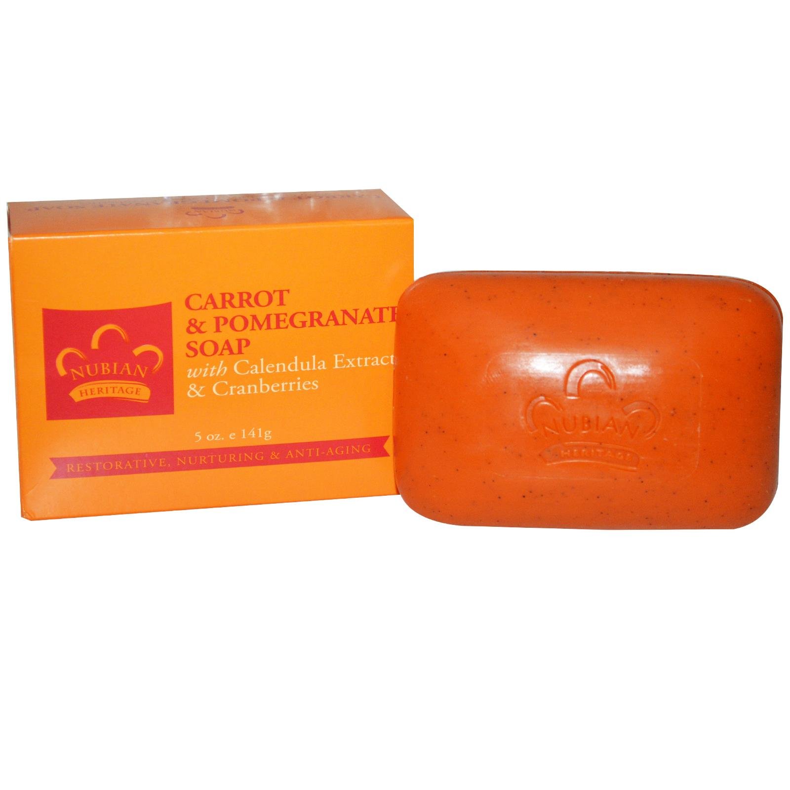 Natural Hand Soap with Carrot & Pomegranate Extract | Moisturizing & Antibacterial | Perfect for Kitchen, Bathroom & Office Use