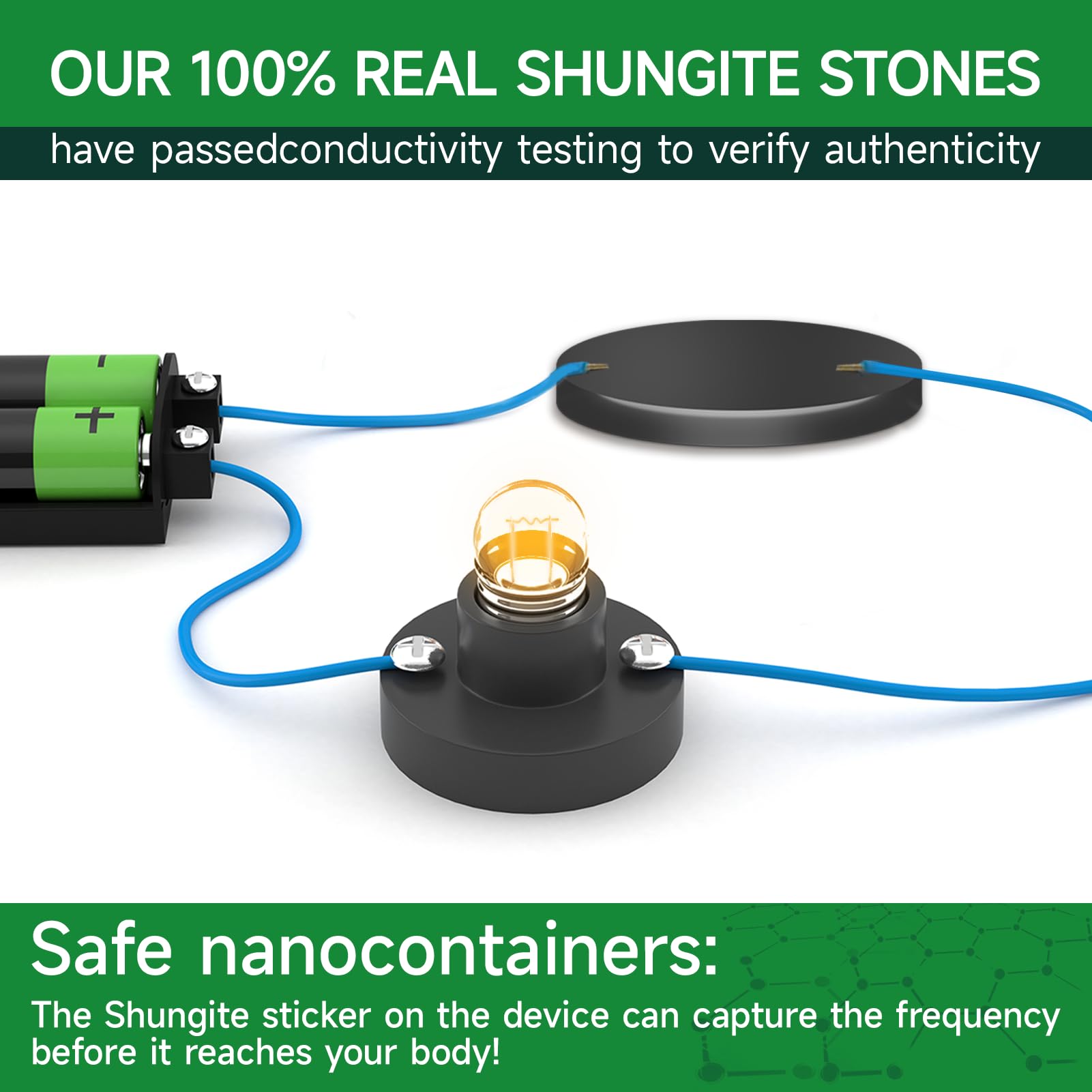 6 Pcs Shungite Neutralizer Sticker for Cell Phone, Tablet, Laptop & Computer - 20mm/0.79 Inch Shungite Stones Plate for EMF Protection & Energy Balancing
