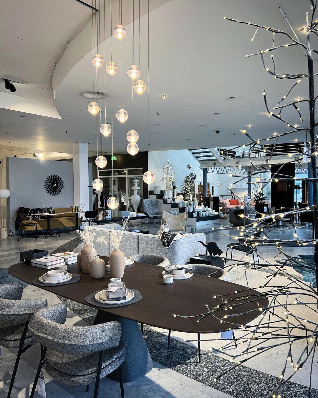 Elegant Ball Crystal Pendant Light - Modern Chandelier for Dining Room, Bedroom & Living Room Decor - Dimmable LED Hanging Light Fixture