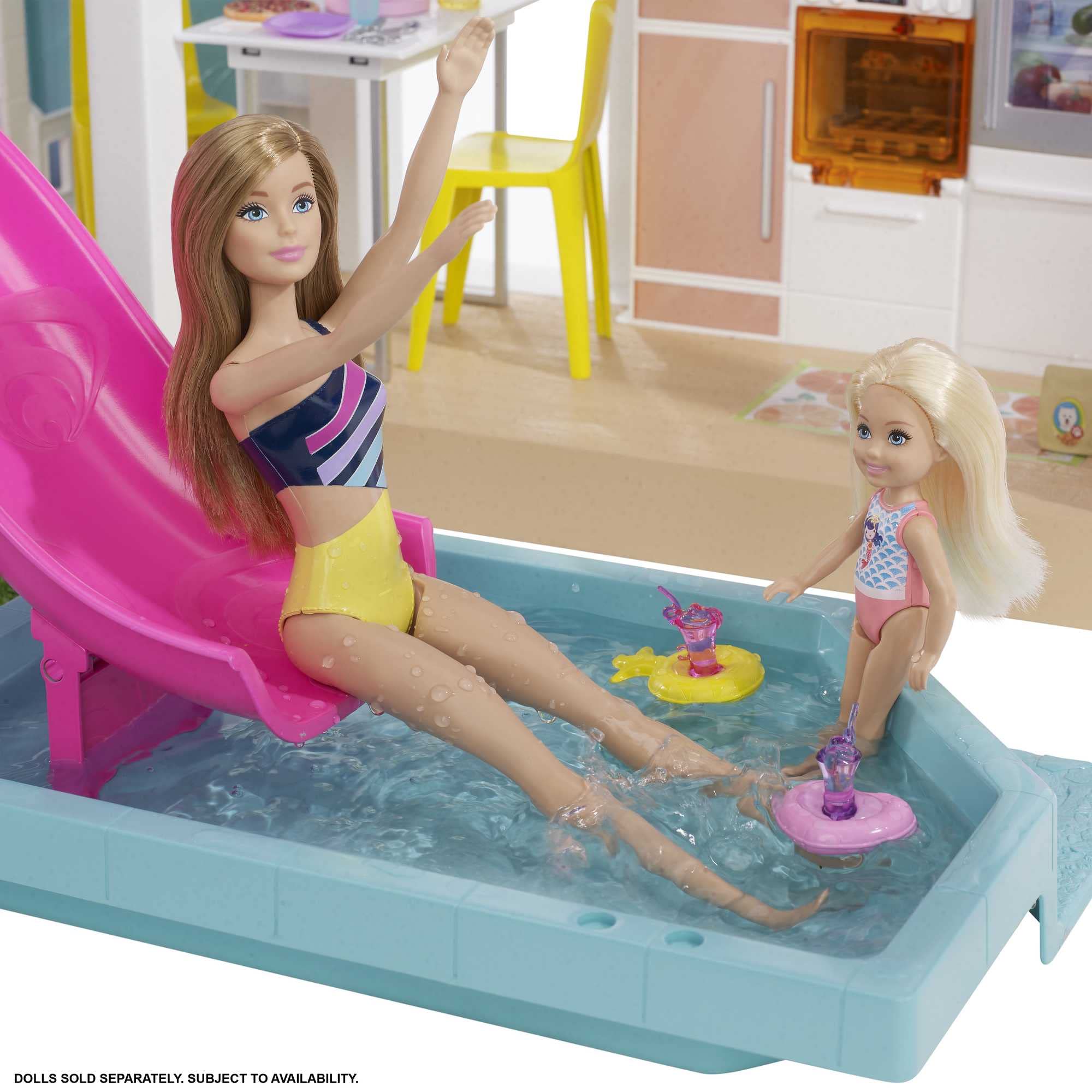 Barbie DreamHouse Dollhouse Playset with 75+ Furniture & Accessories - 10 Interactive Play Areas, Lights & Sounds, Wheelchair-Accessible Elevator - Amazon Exclusive Toy for Girls Ages 3+ | Perfect for Imaginative Play, Birthday Gifts & Pretend House Adventures