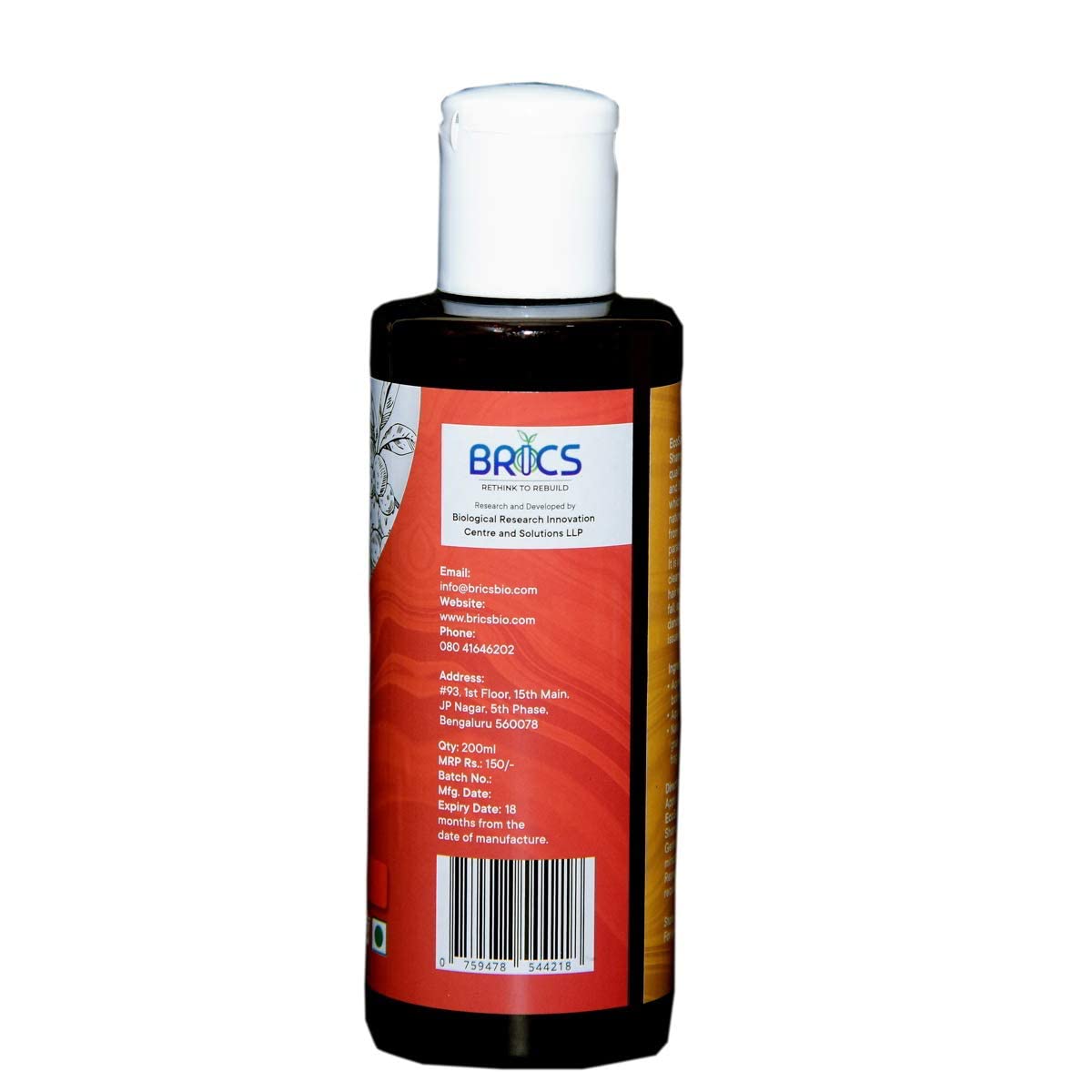 EcoSattva 3R Natural Shower Combo Set - Organic Bath & Body Wash + Shampoo (200ml Each) - Vegan, Cruelty-Free for Sensitive Skin - Perfect for Daily Shower & Travel