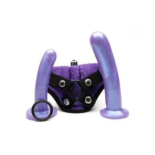 Tantus Bend Over Beginner Kit - Purple Haze Silicone Vibrator & Dildo Set for Couples & Solo Play | Adult Sex Toy for Beginners | Perfect for Sensual Massage & Intimate Exploration